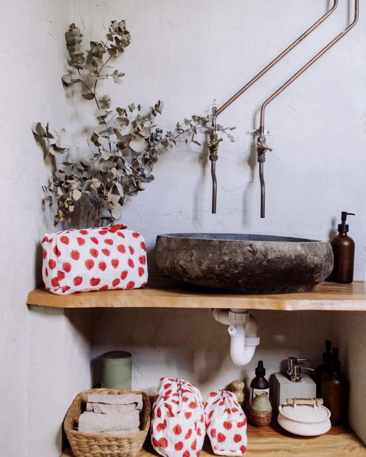 Block printed Pouches