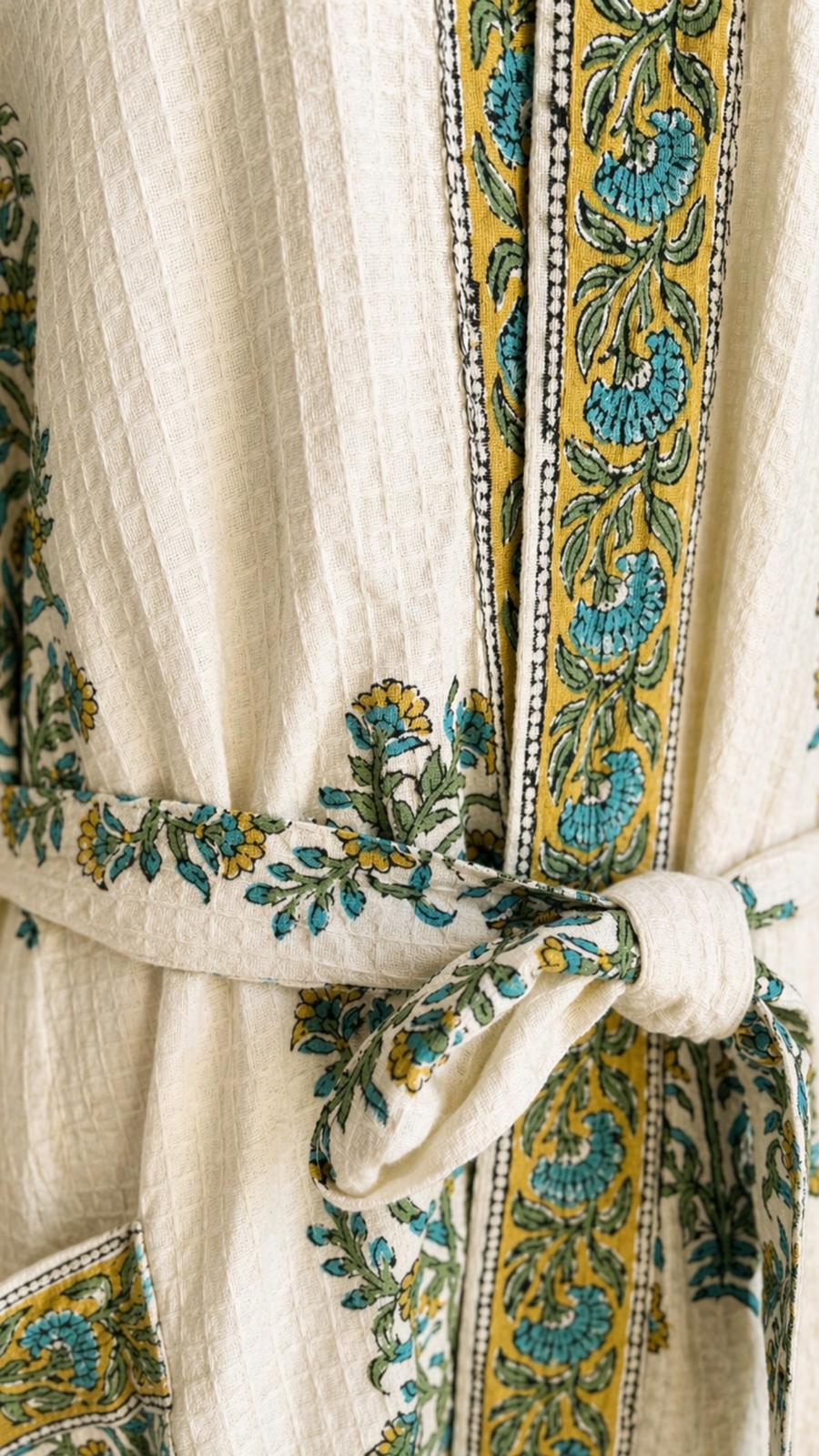 Robes - waffle weave cotton