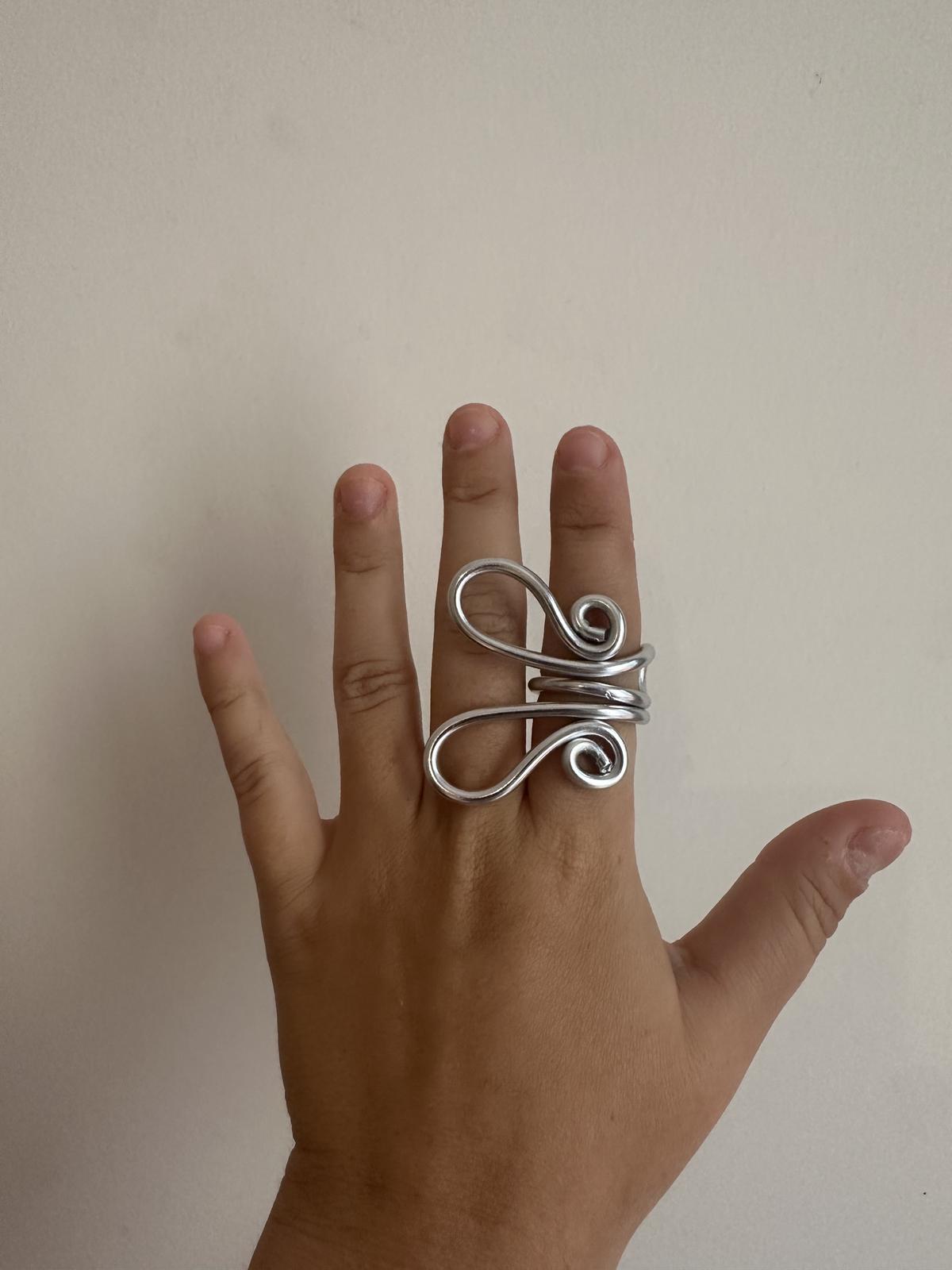 Wire wrap butterfly ring