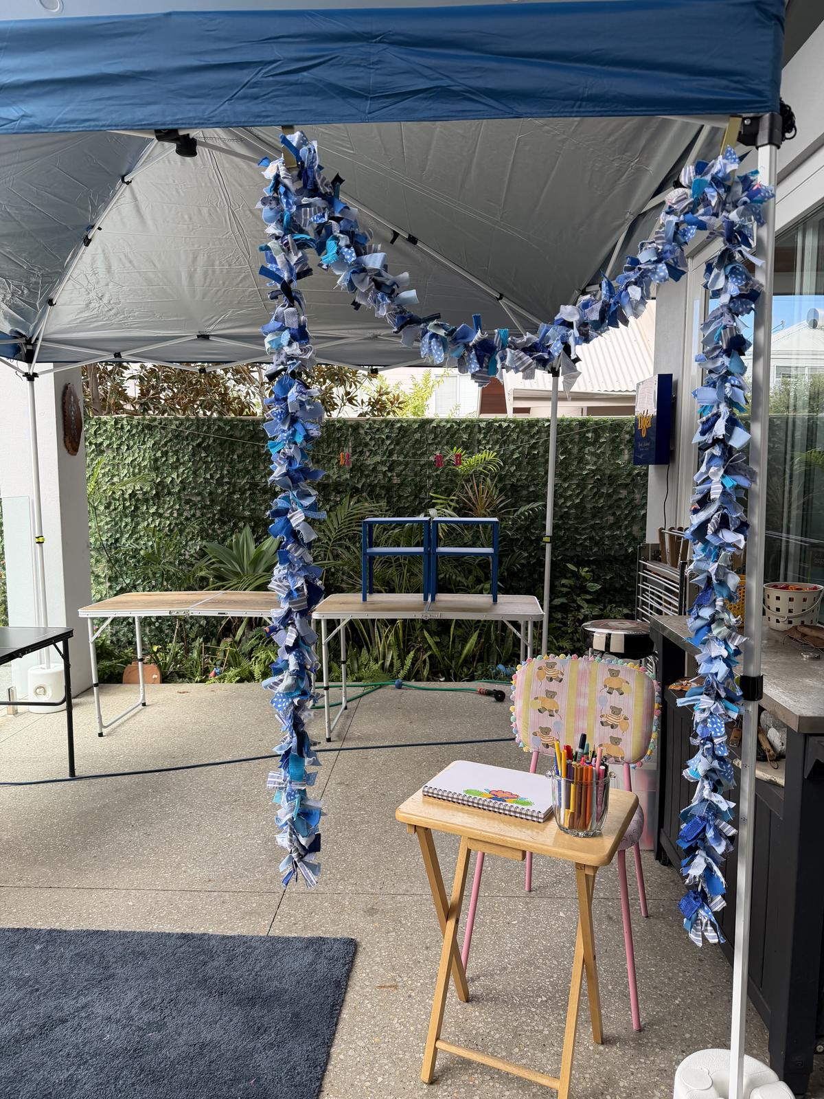 I will sit drawing at front of stall and say hello! To every one passing by 