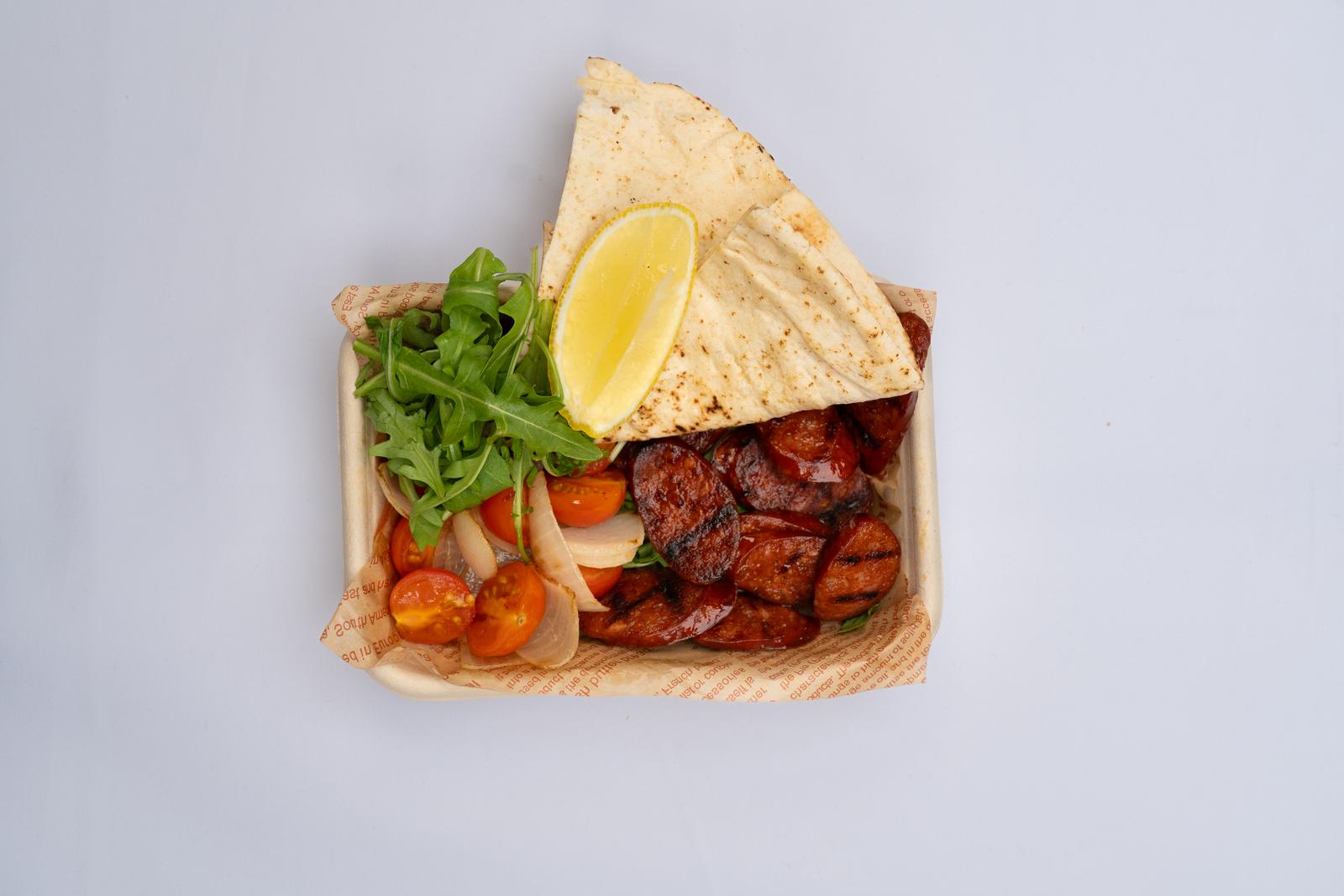 Grilled Chorizo/ Flat Bread