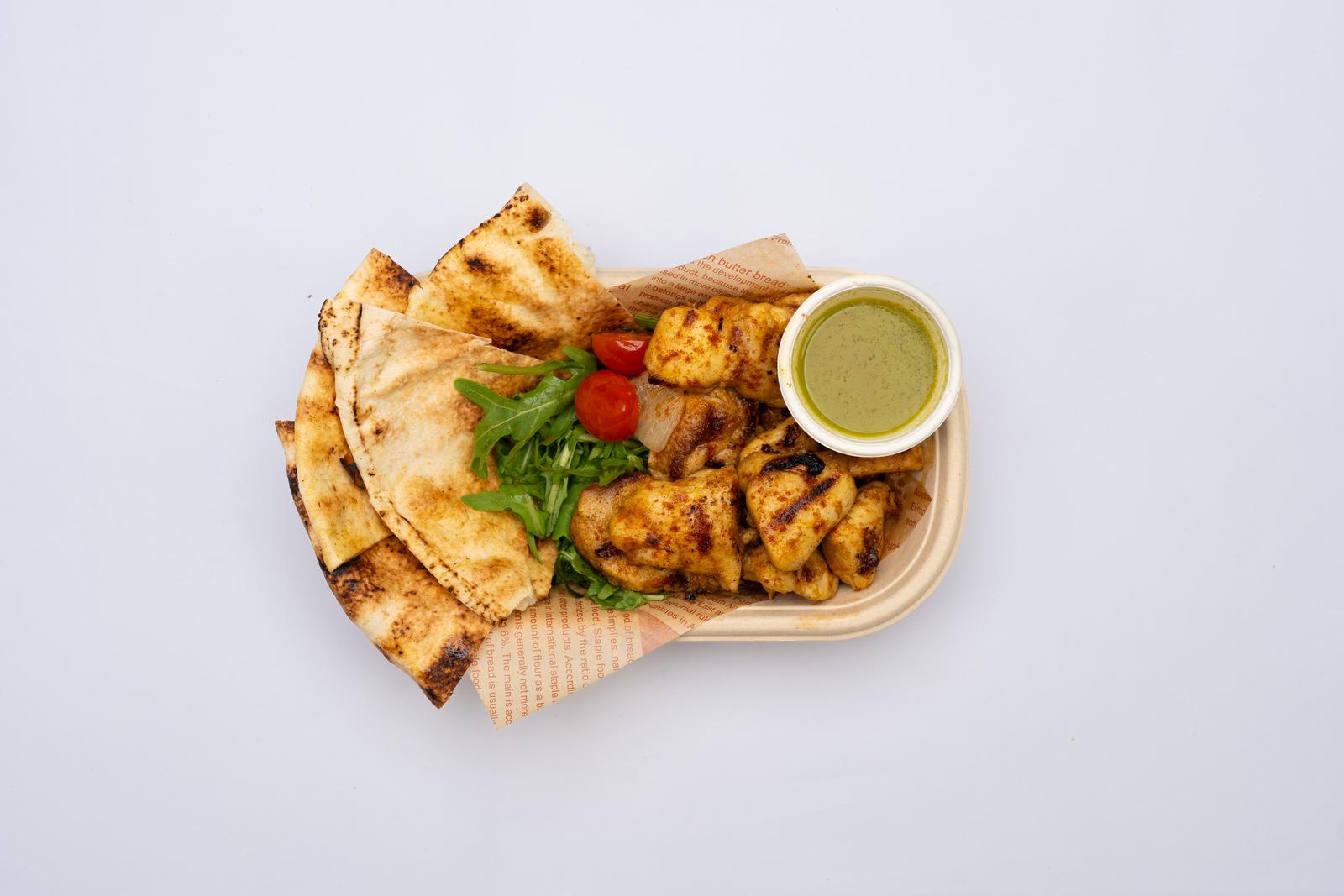 Grilled Chicken and Flat Bread