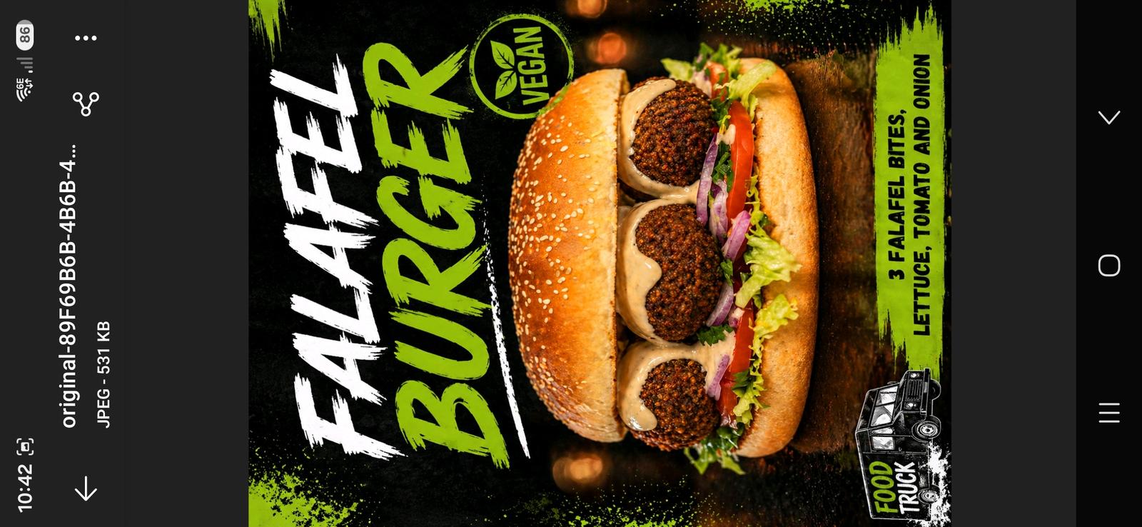 Falafal burger