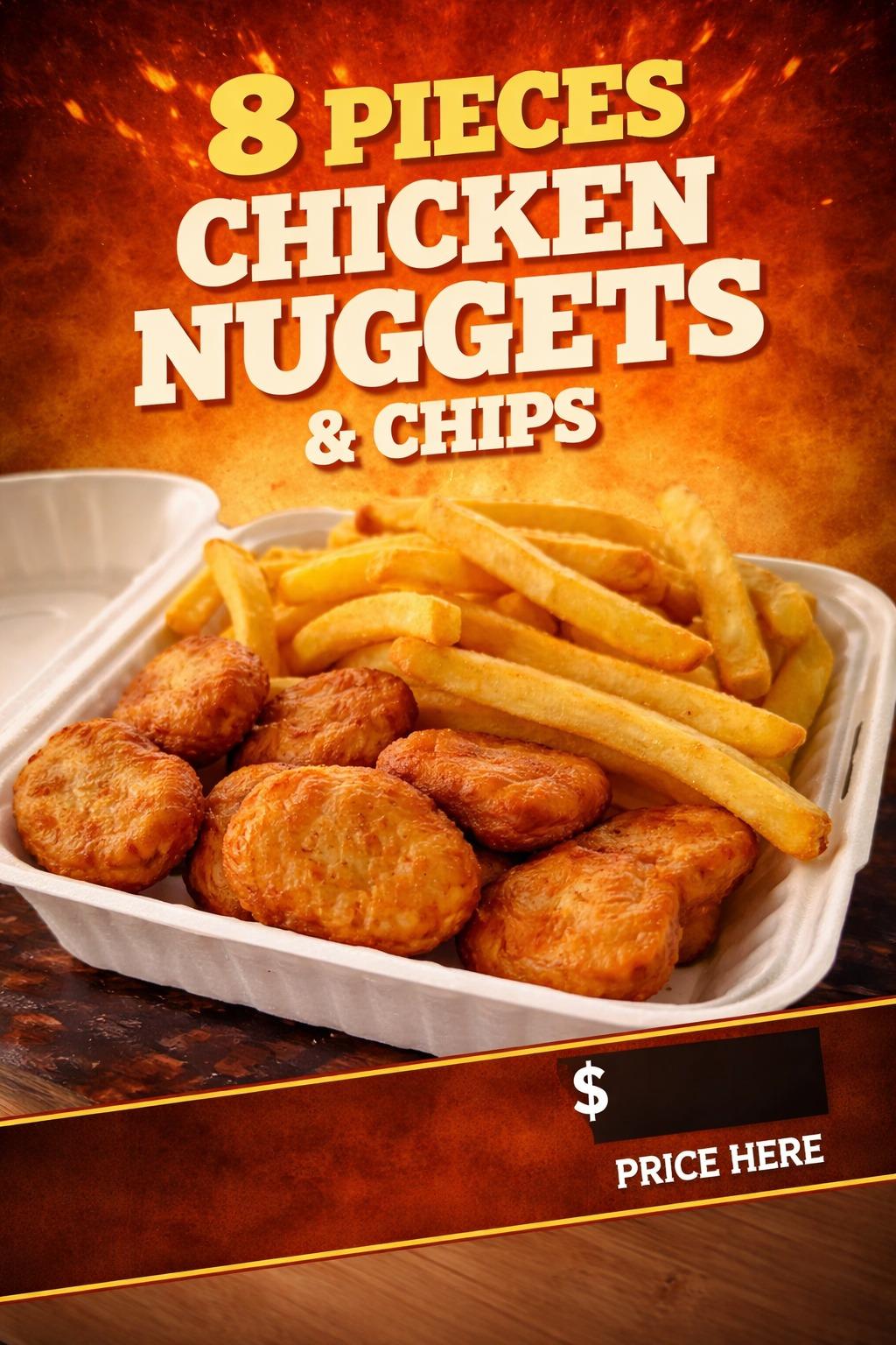 Chips and nugget