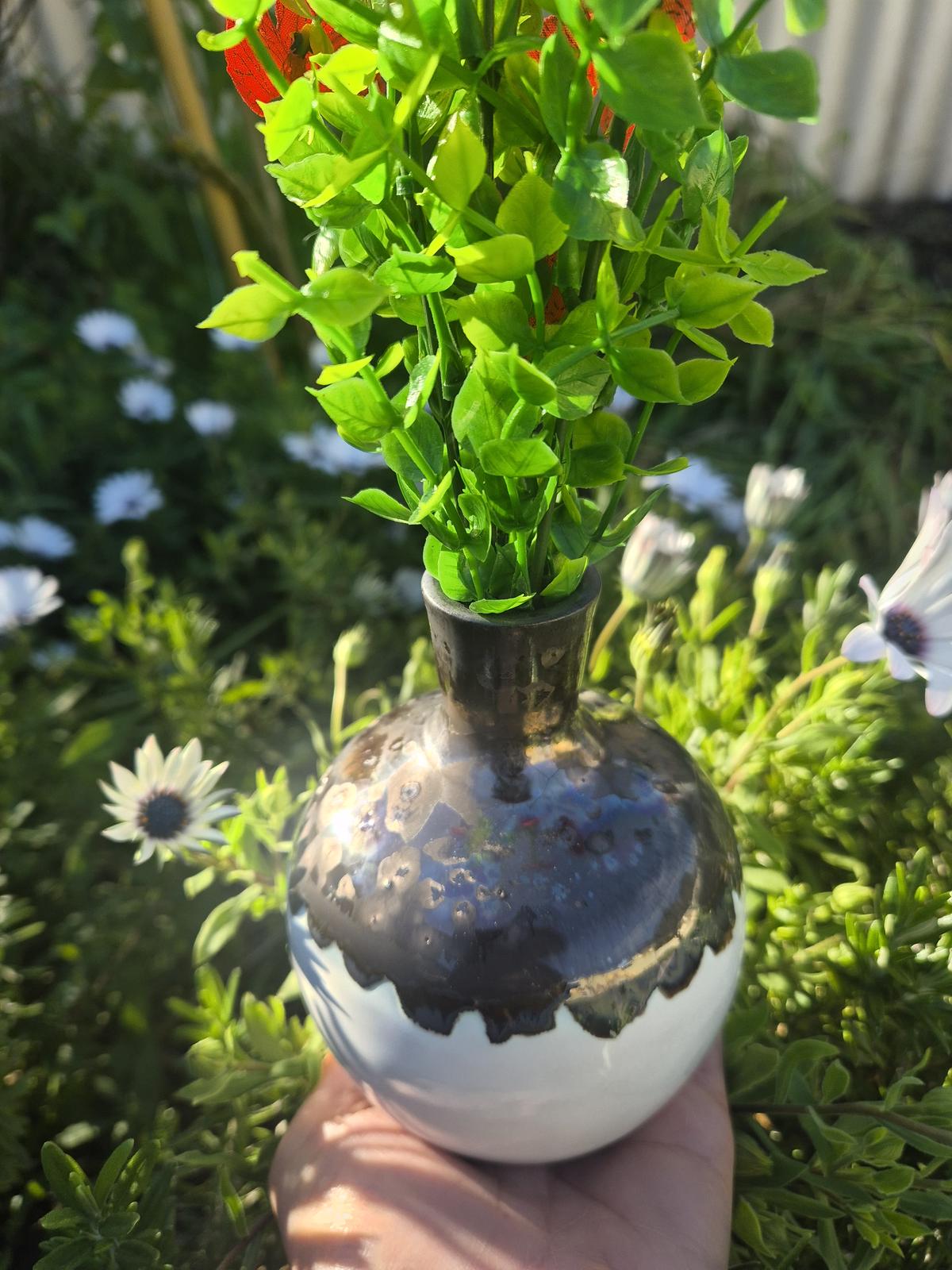 Golden Orb Vase