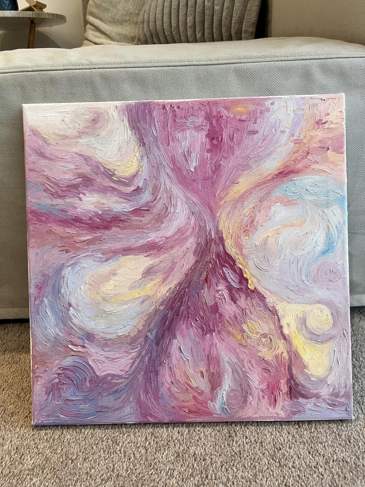 Hand-painted postcard and oil paintings 