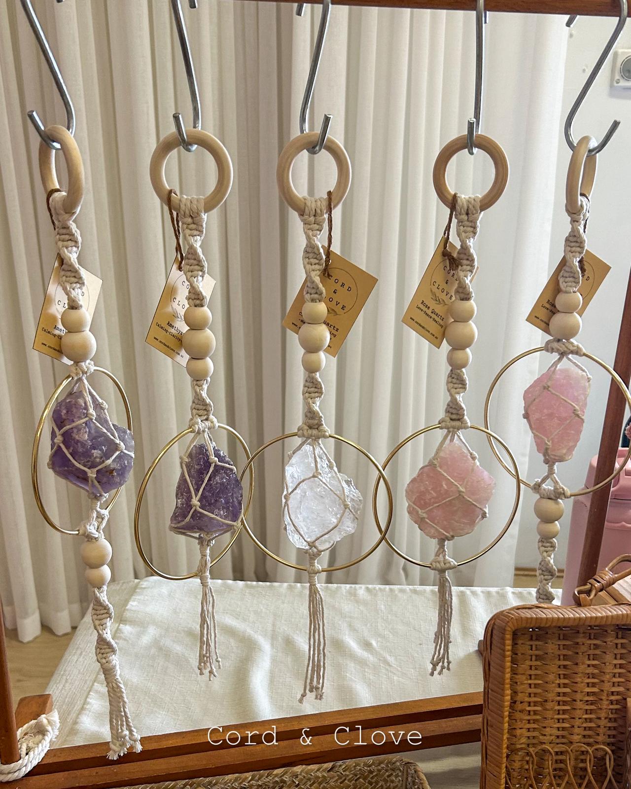 Macrame Crystal Hangers