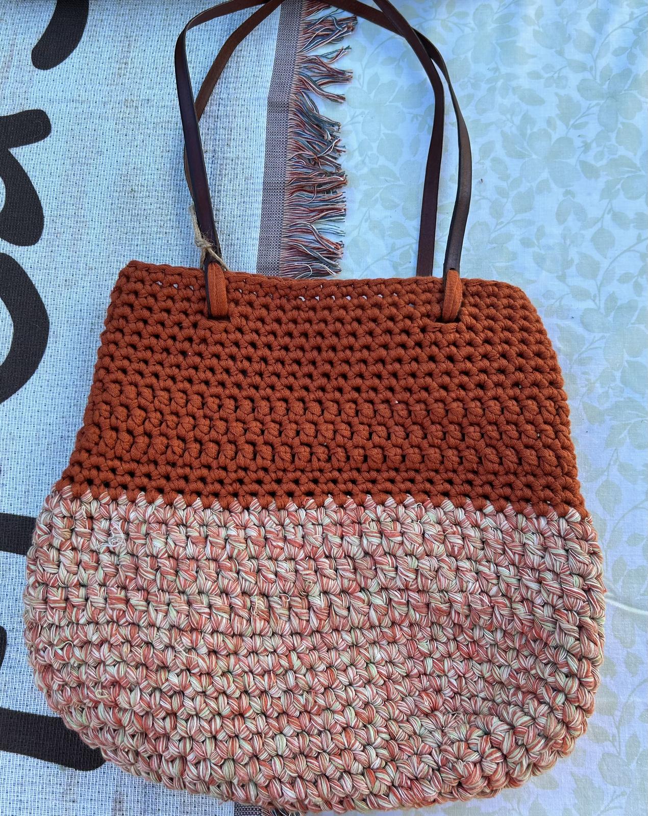 Rustic orange bag