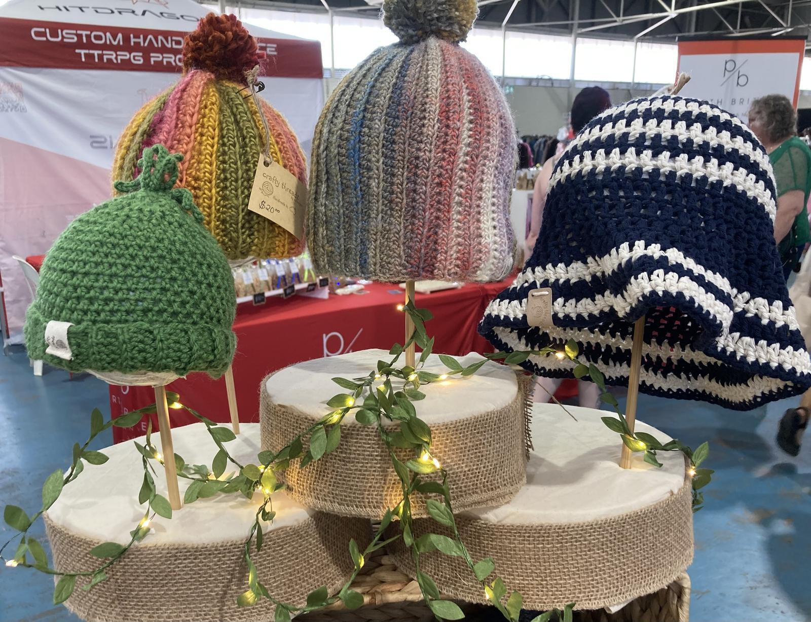 Crochet hats and beanies