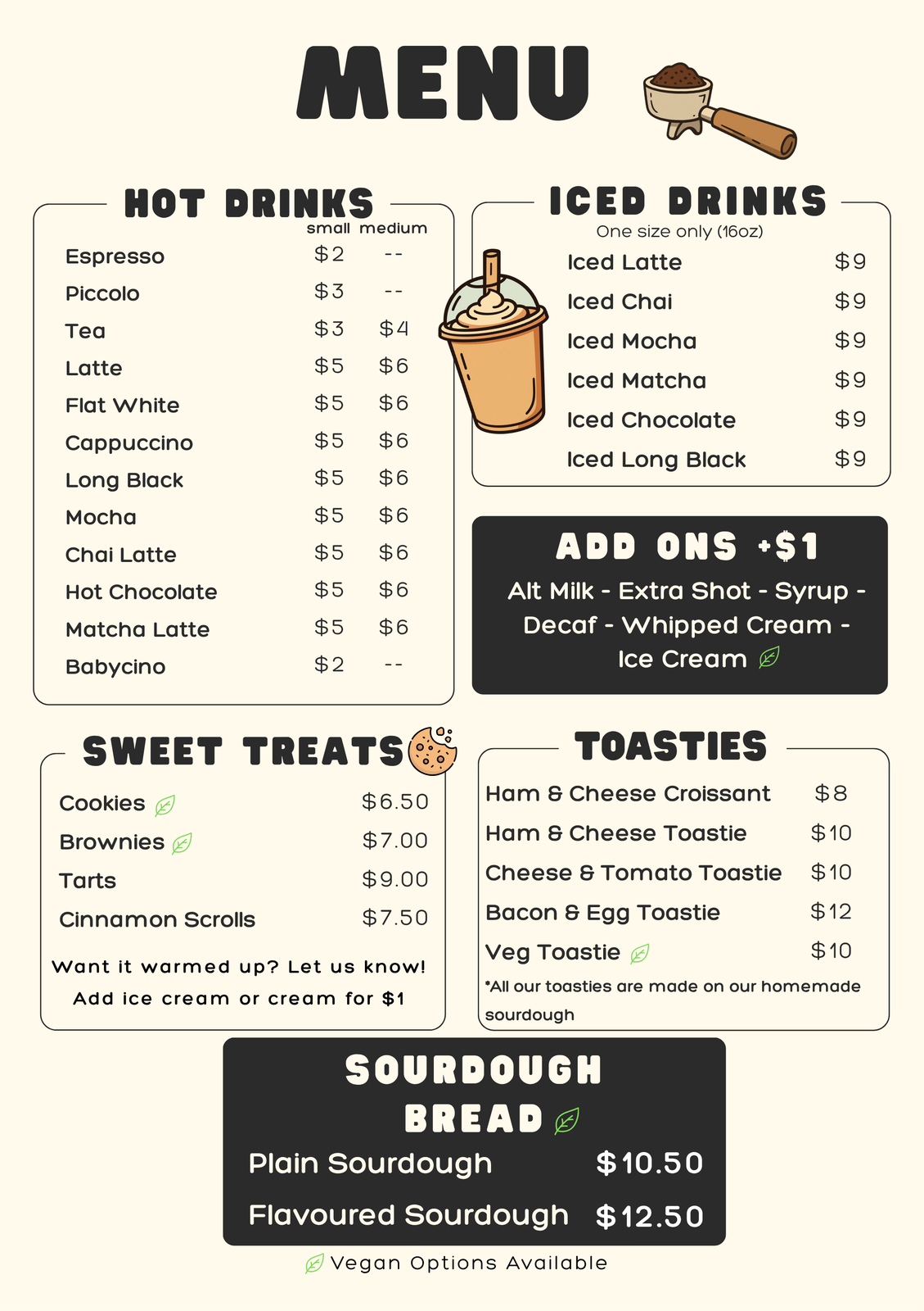 Truck menu AM