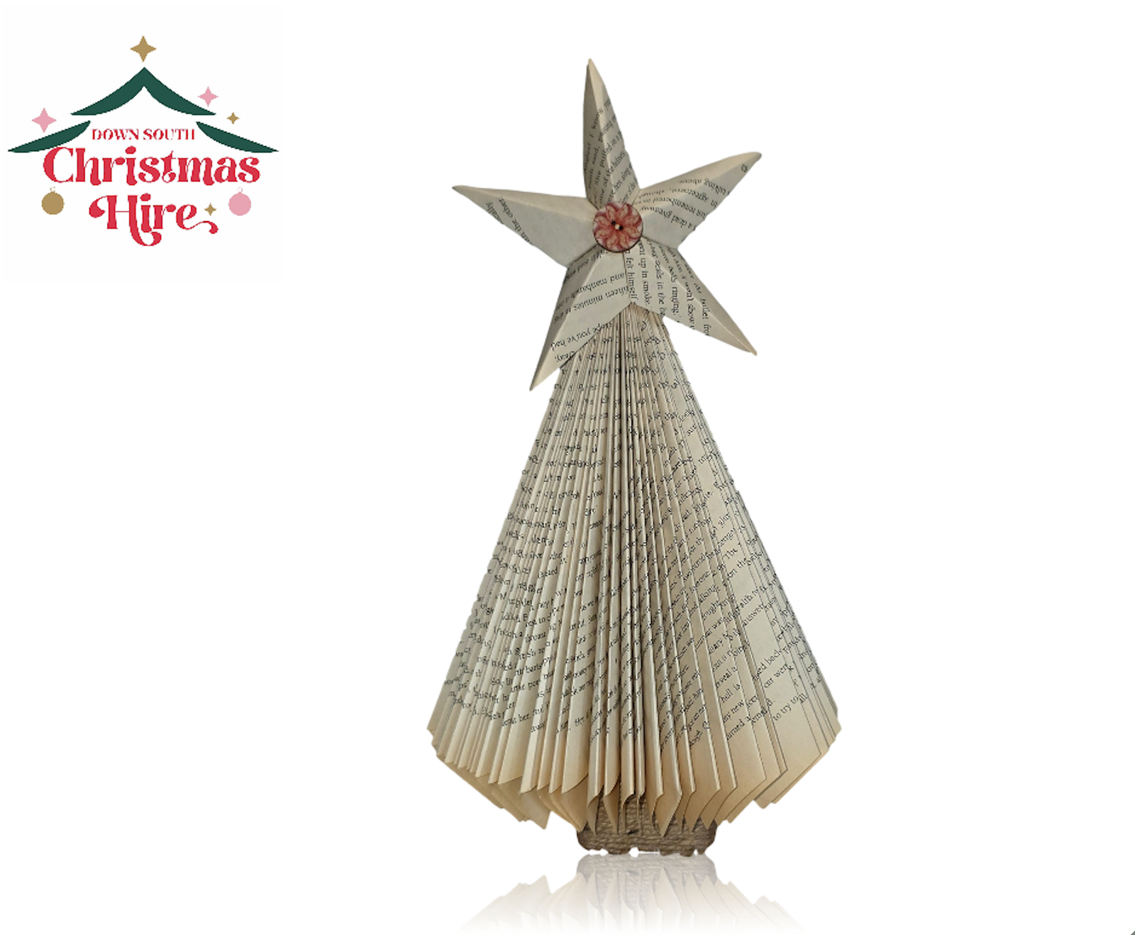 Paperback book with paper star