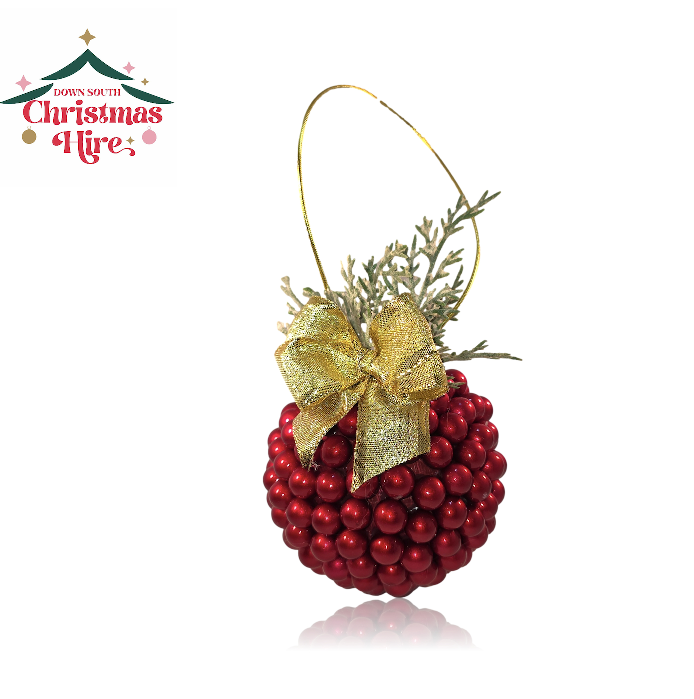 Burgundy Bead Bauble