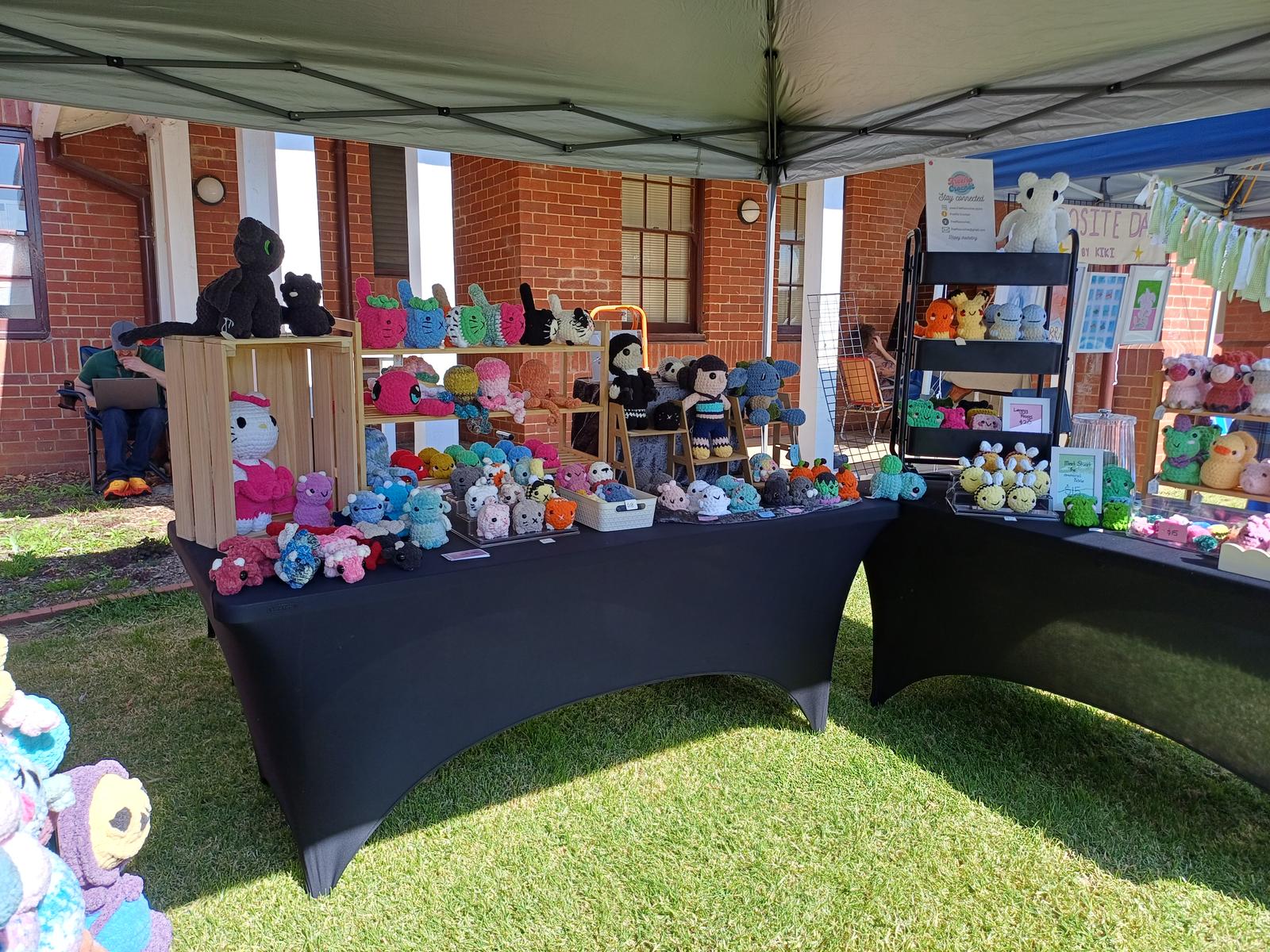 Stall setup at last market