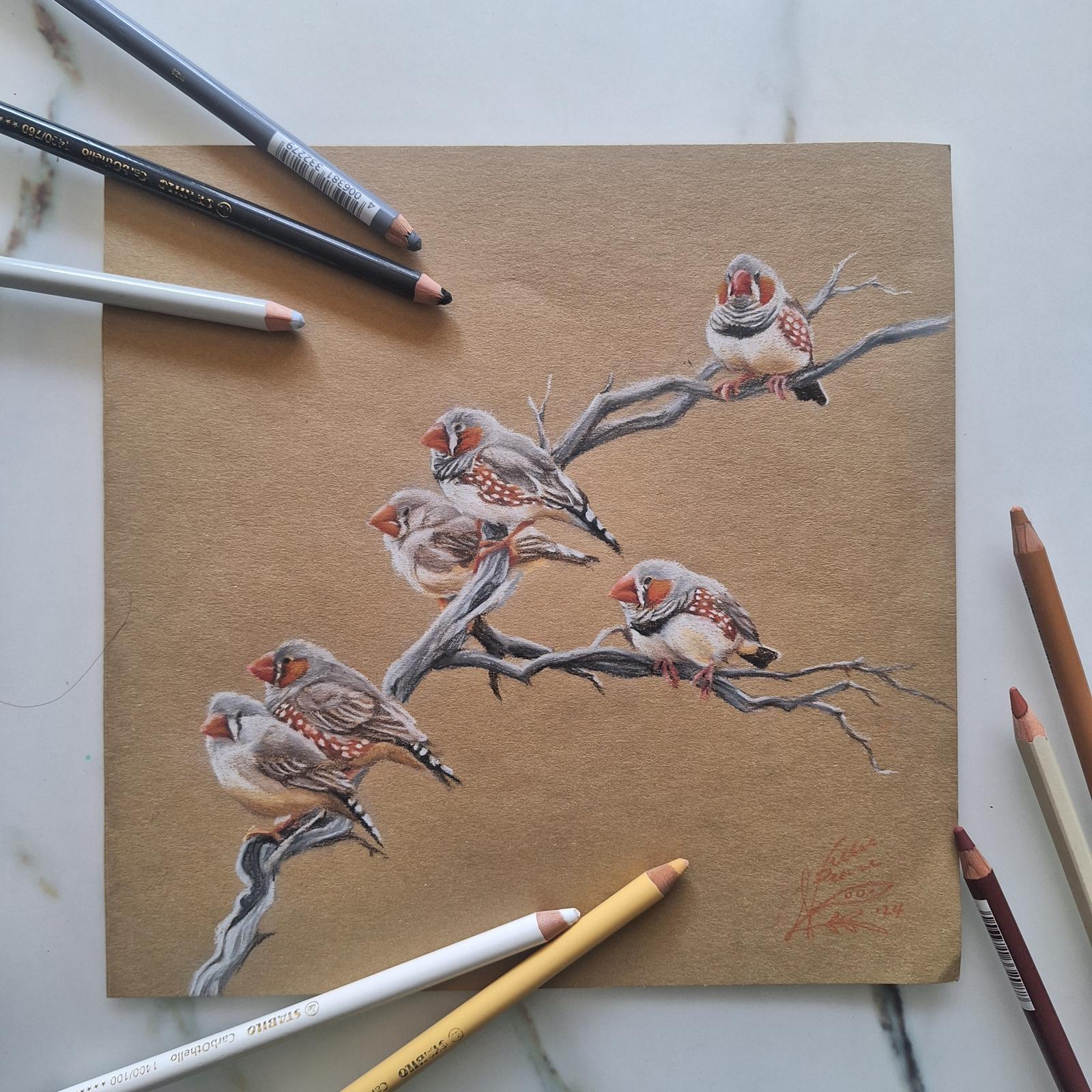 Original pastel drawing