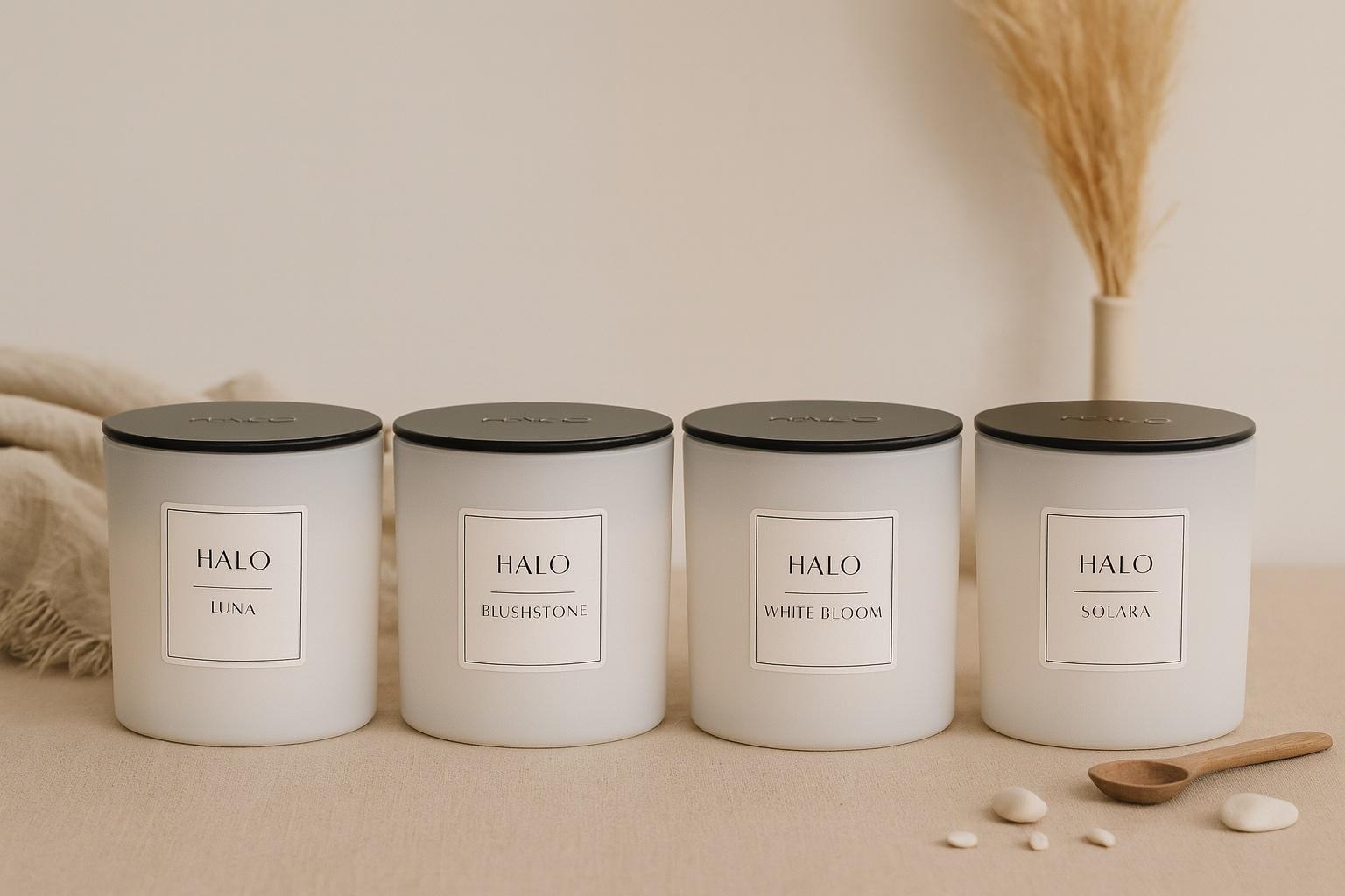 HALO CANDLES - FRAGRANCE VARIETY 