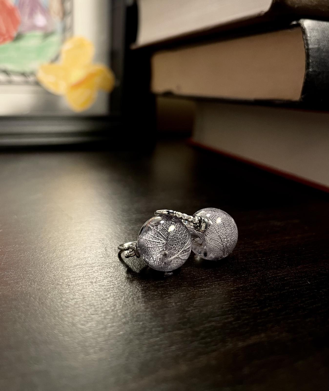 Dried flowers earrings