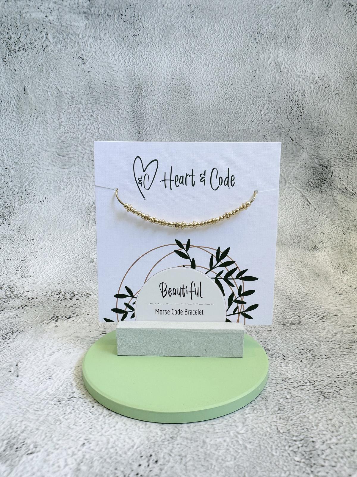 Beautiful Morse Code Bracelet 