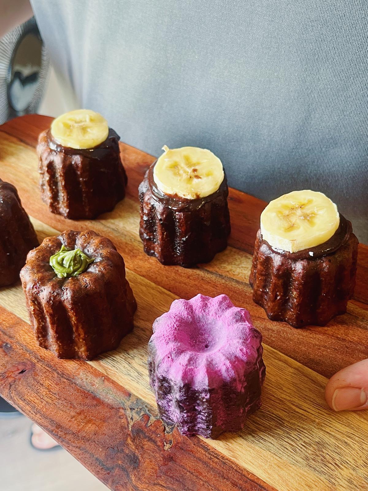 Different flavours Canele