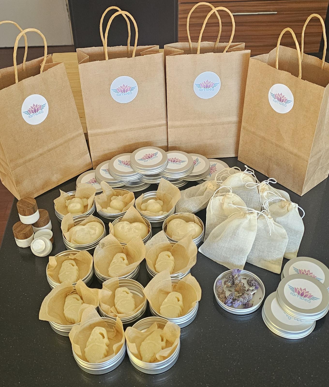 GIft ideas - moisturiser bar, face cream, lavender sachets