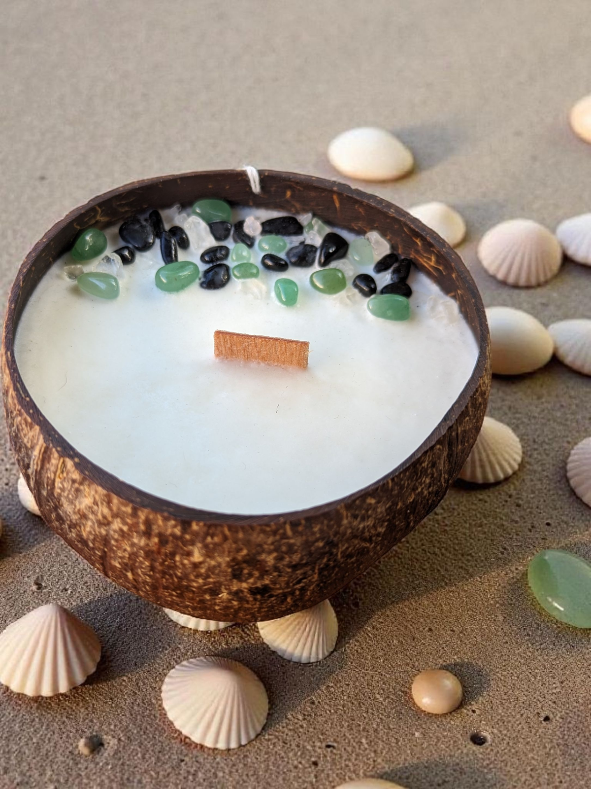 Coconut bowl candle
