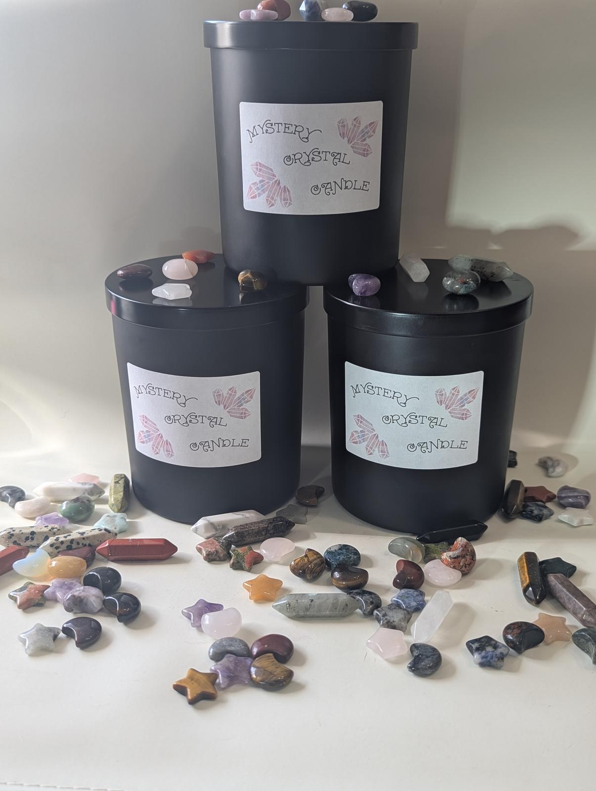 Mystery crystal candles
