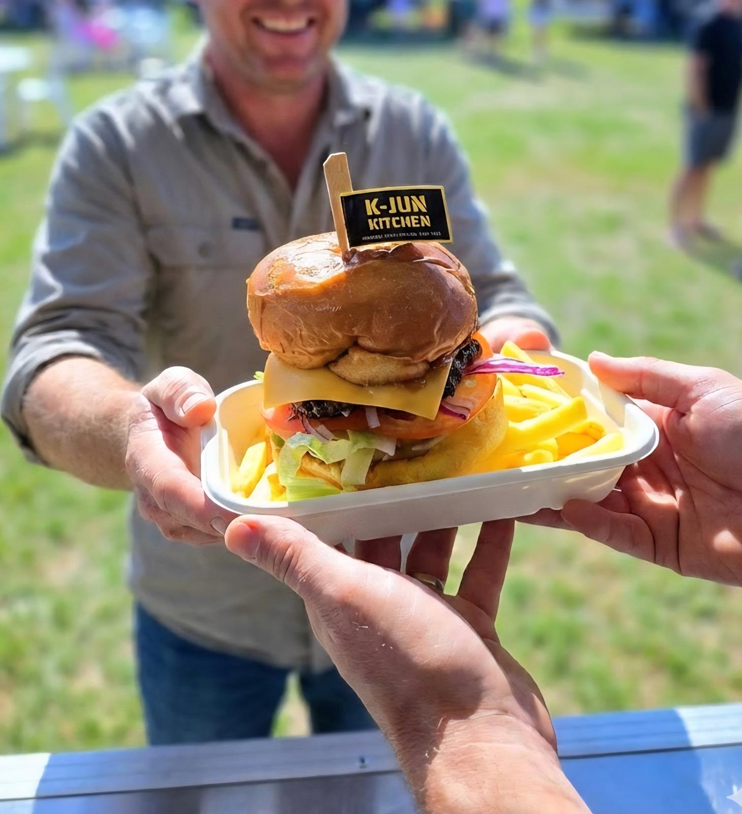 Grilled beef burger