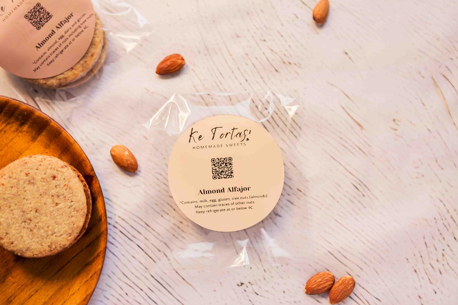 Almond Alfajor individual packaging