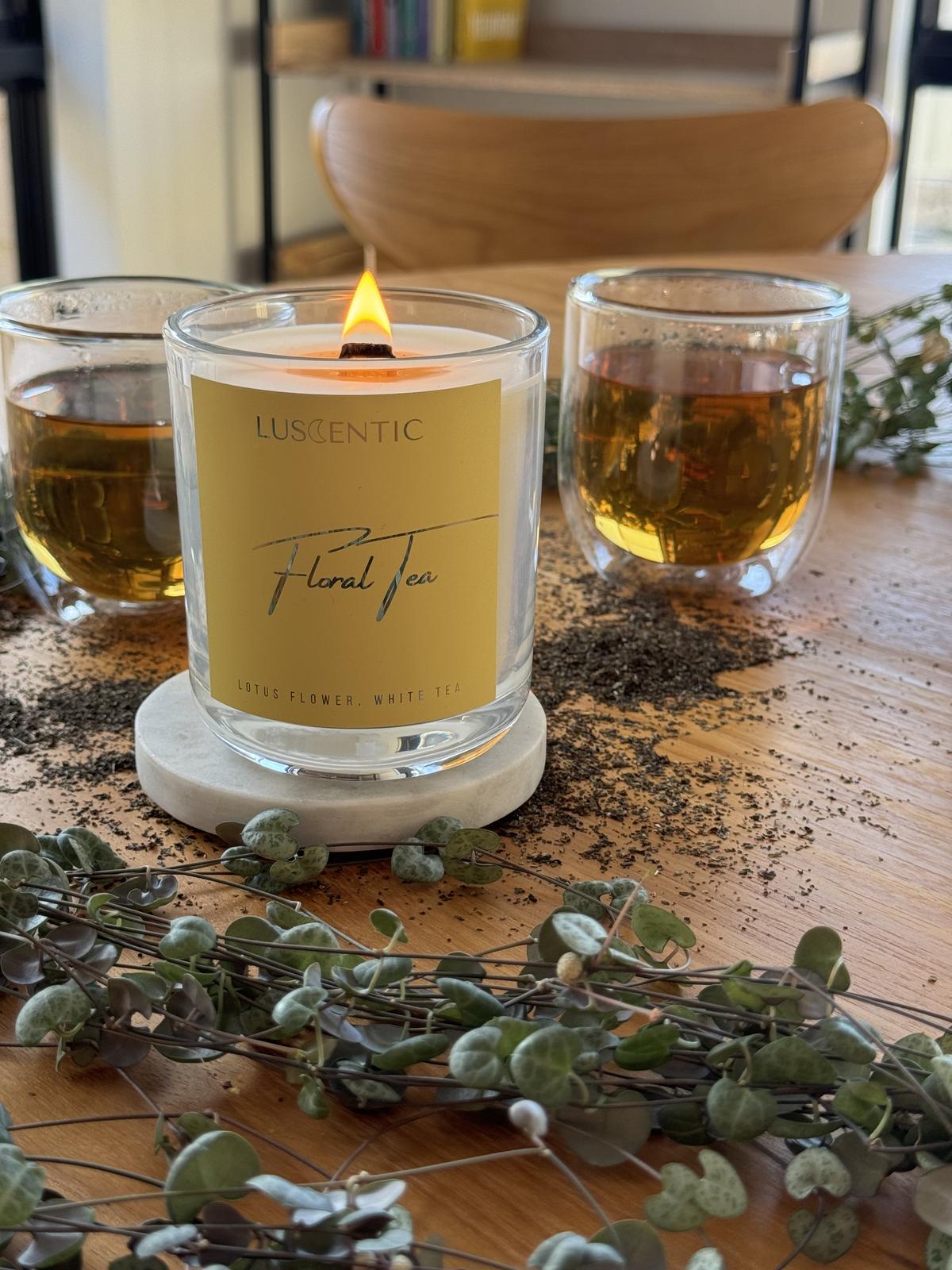 Floral Tea Candle