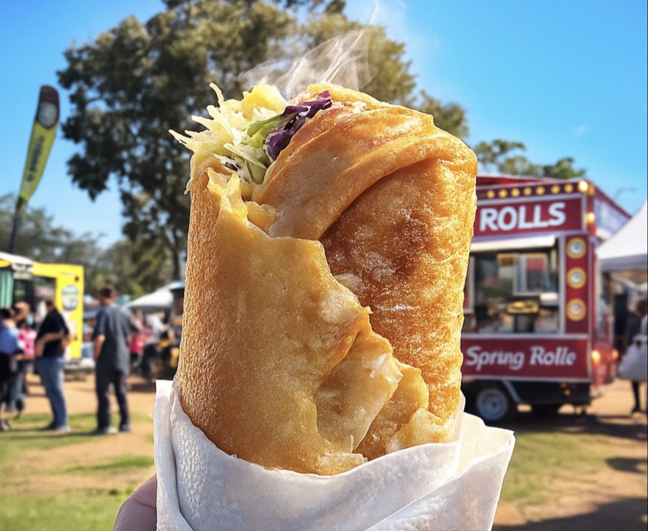 Hot Crispy Spring Roll with your first bite