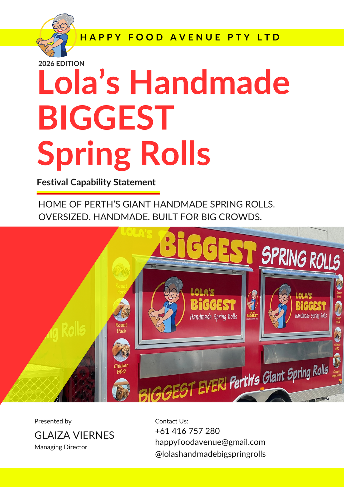 Lola's Biggest Handmade Spring Rolls (Happy Food Avenue Pty Ltd ...