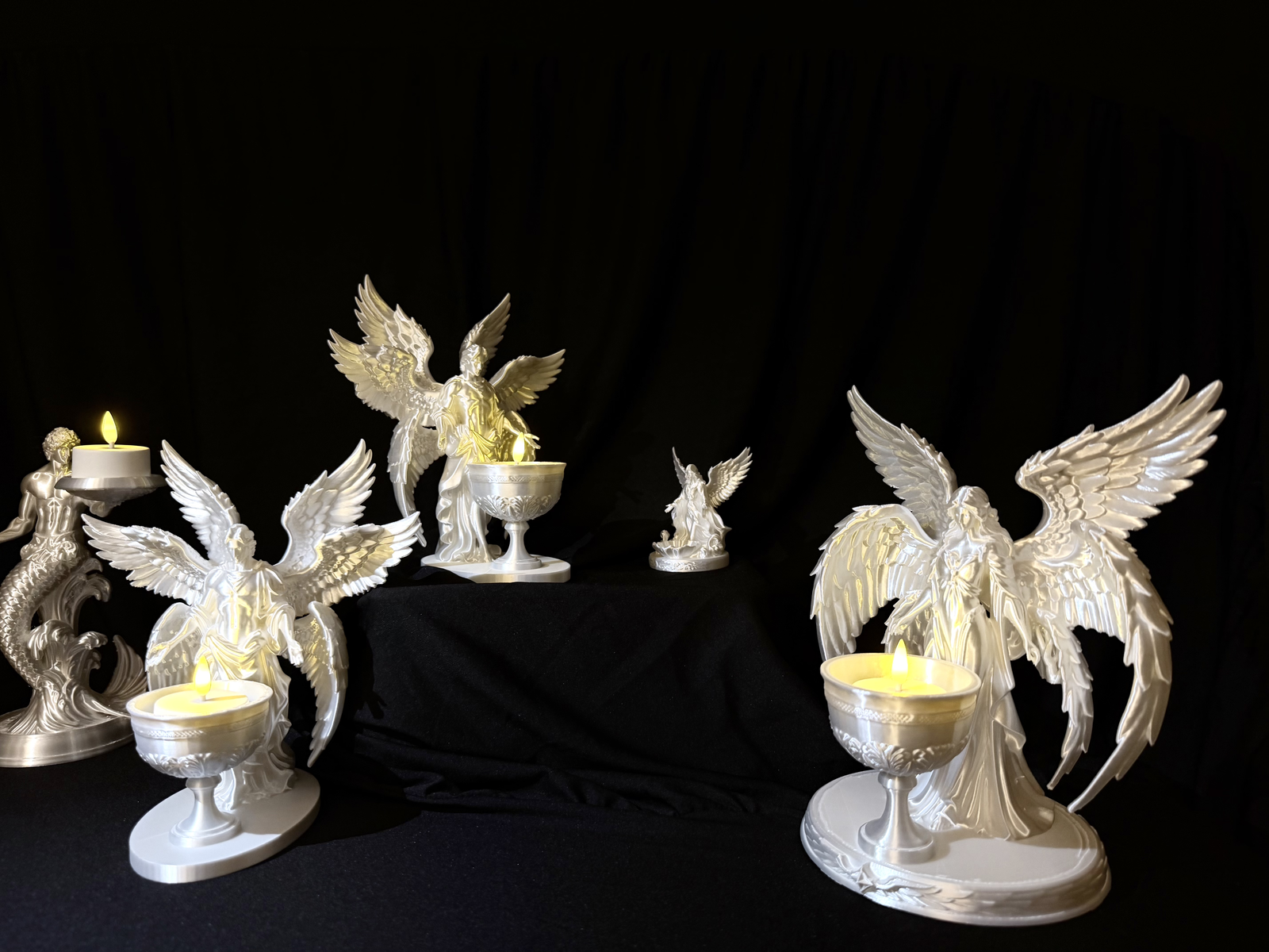 3D Printed Angel Tealight Holder