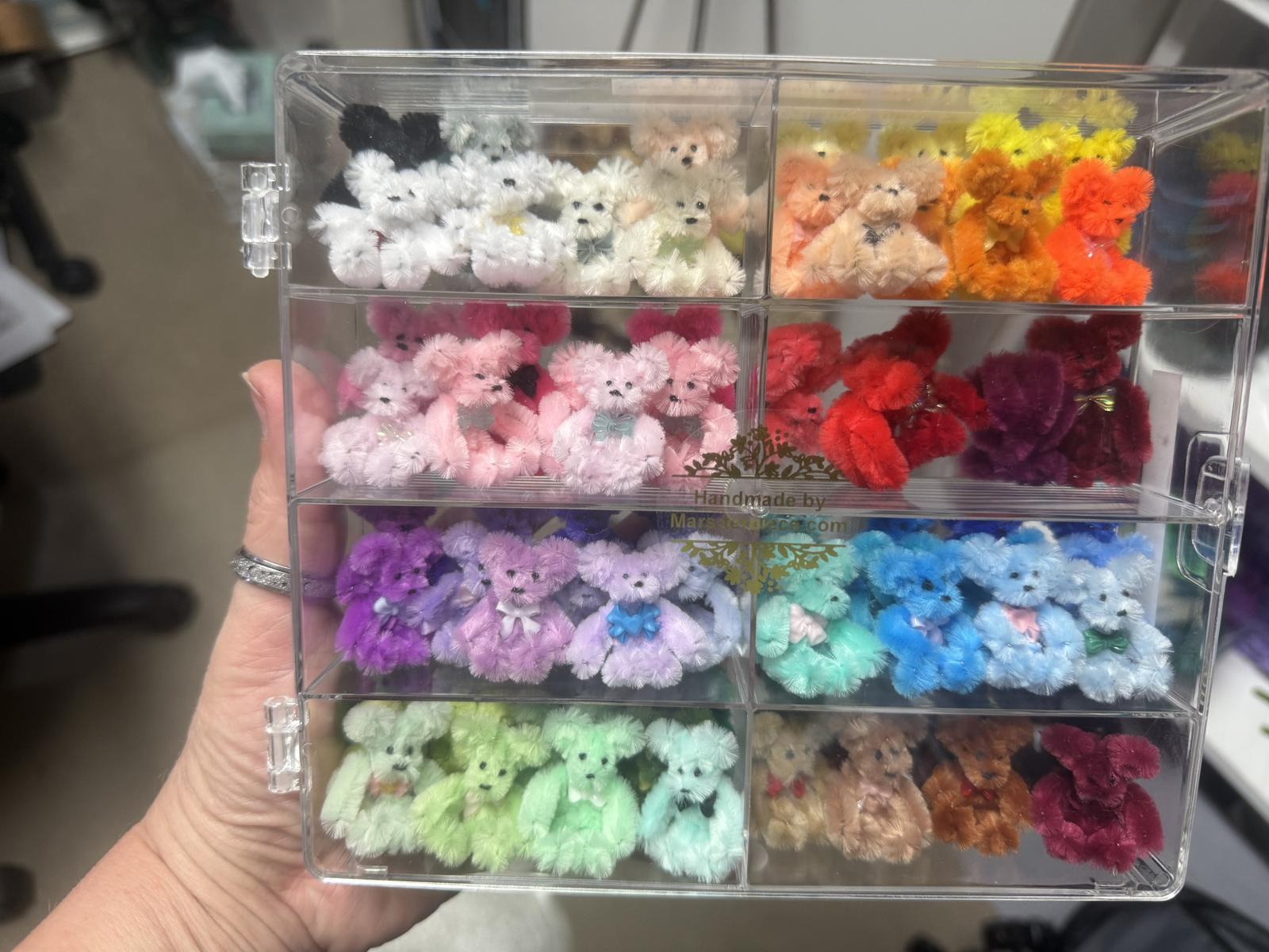 Tiny teddy’s / This selection is my colour chart, rest assured I have many more!