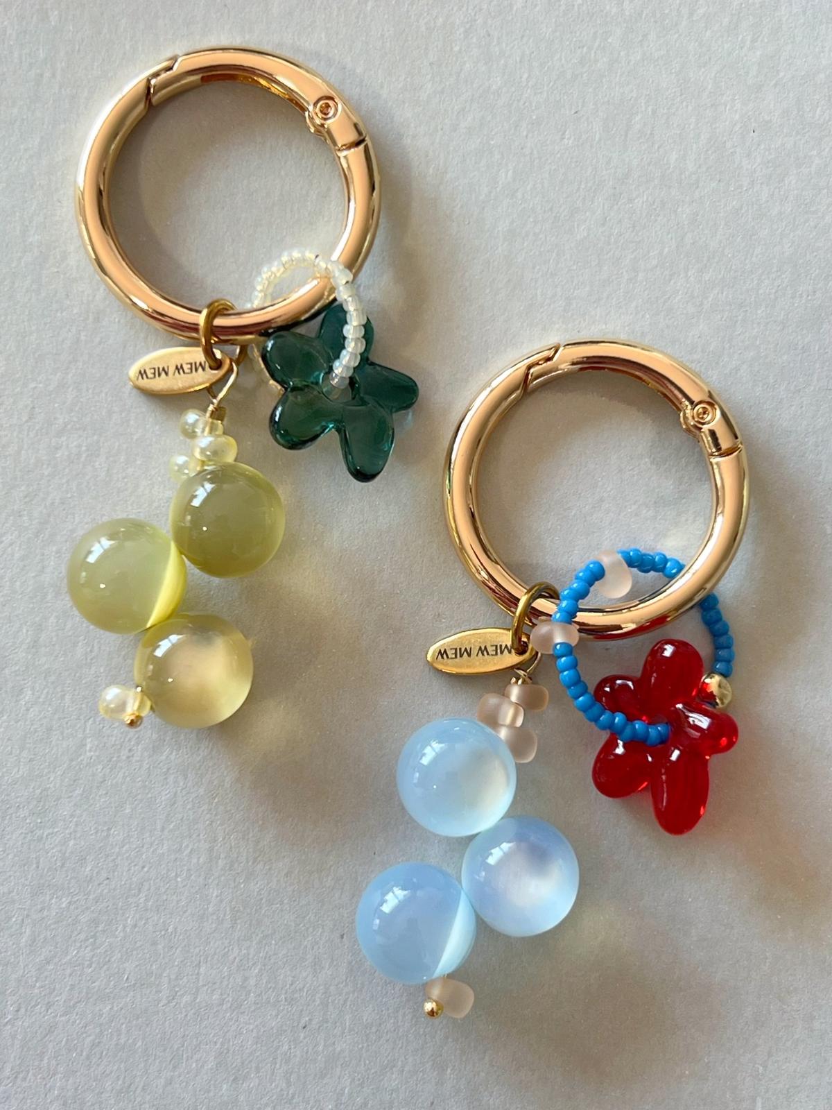 Bag charms key rings