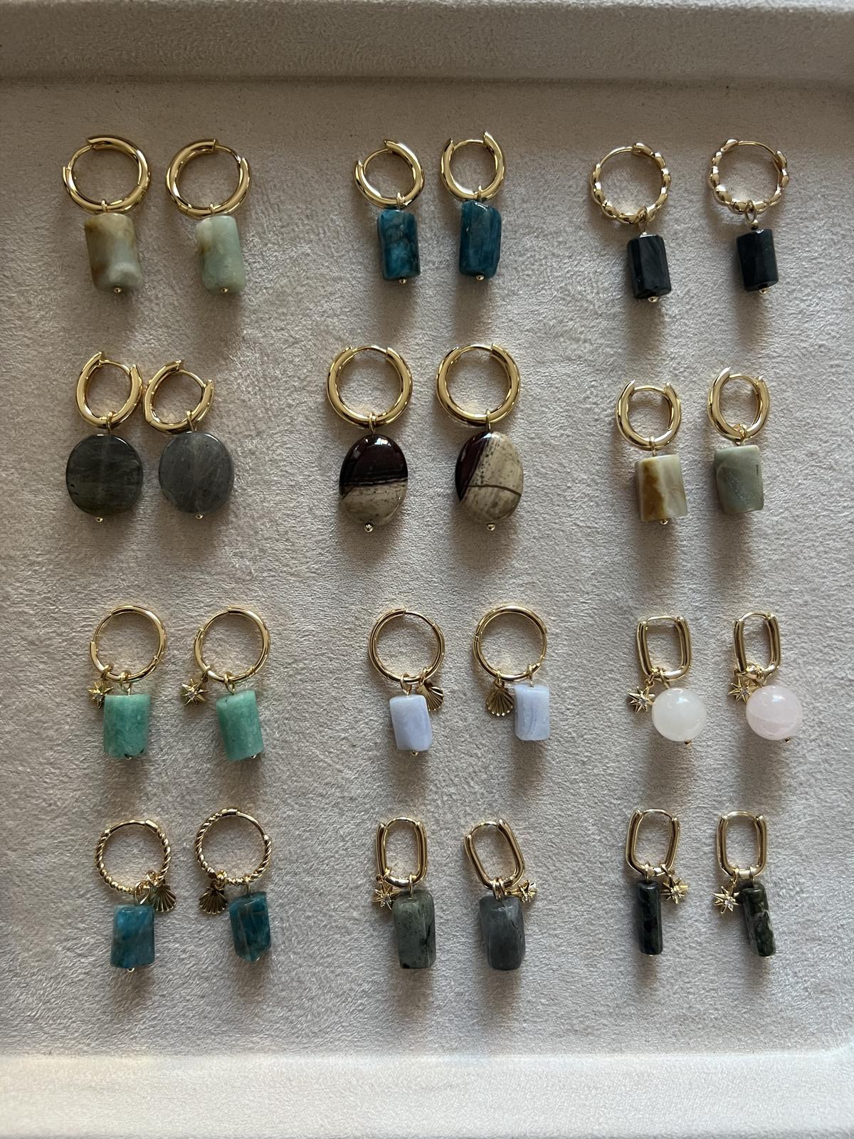 Gemstone earrings 