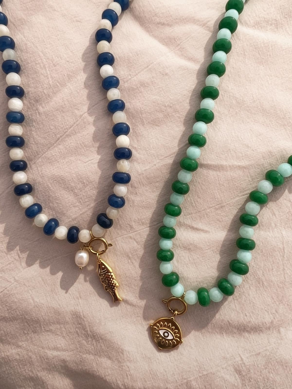 swappable charm necklace