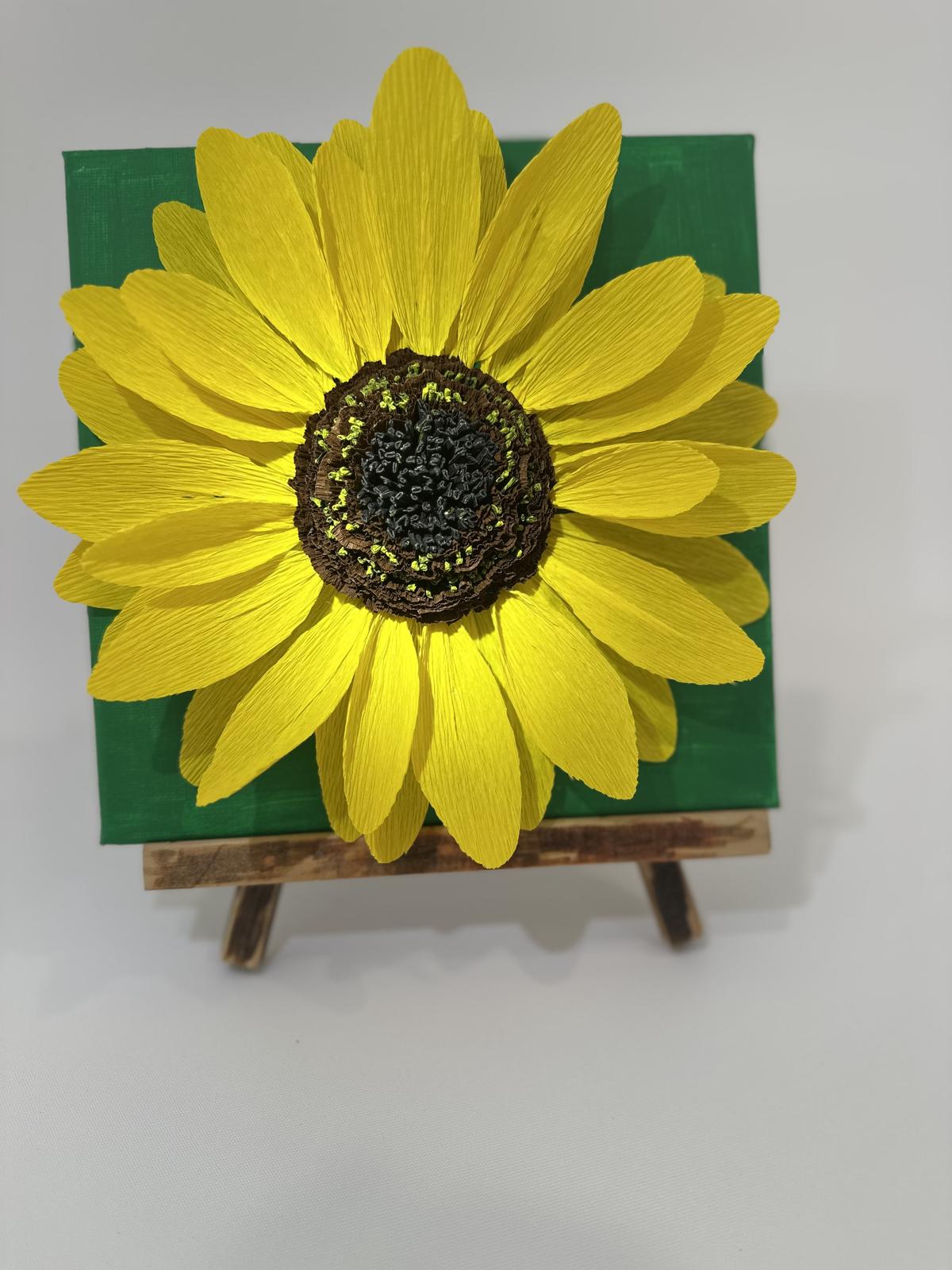 Sunflower on canvas