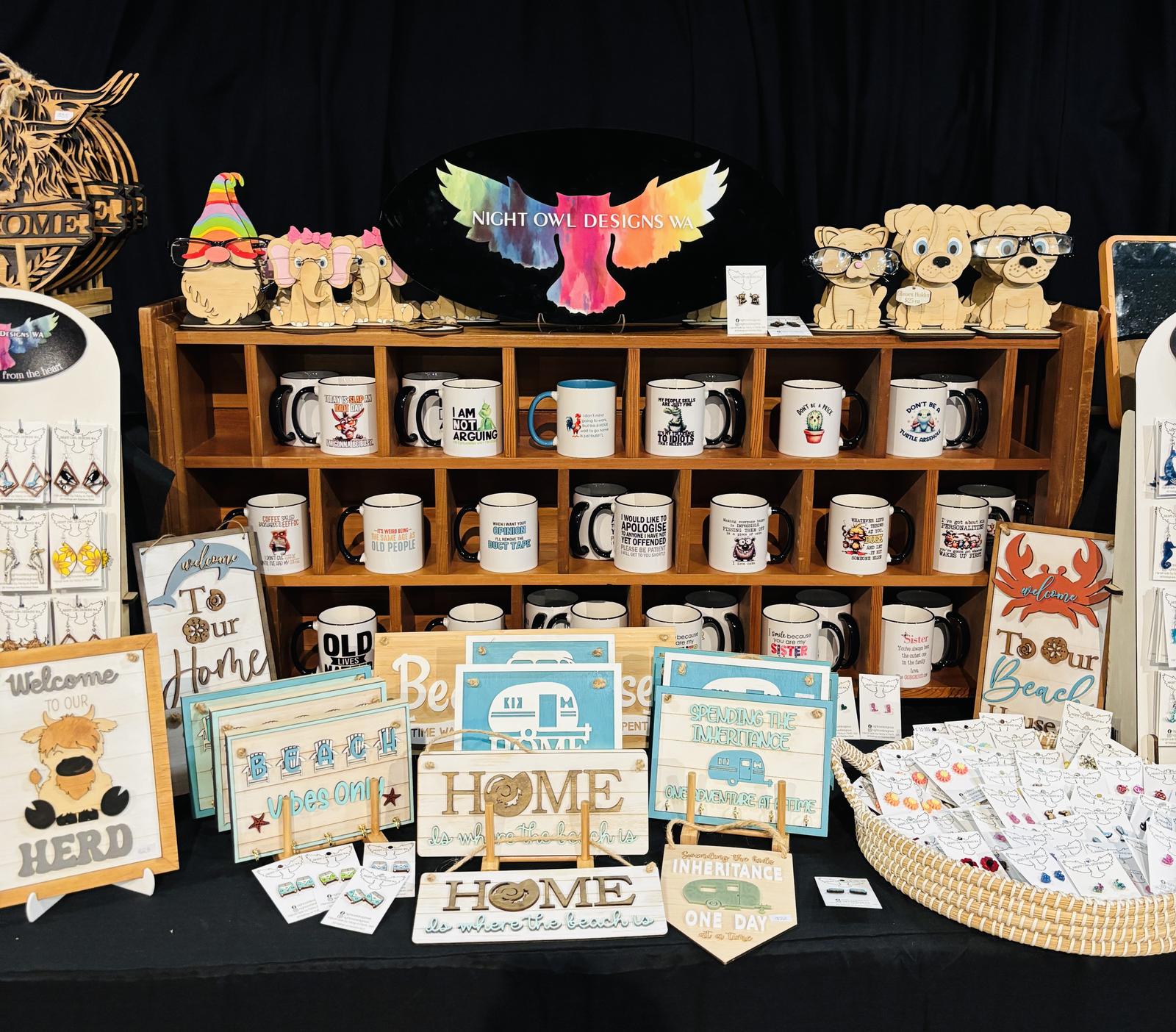 Glasses Holders, laser cut Signs