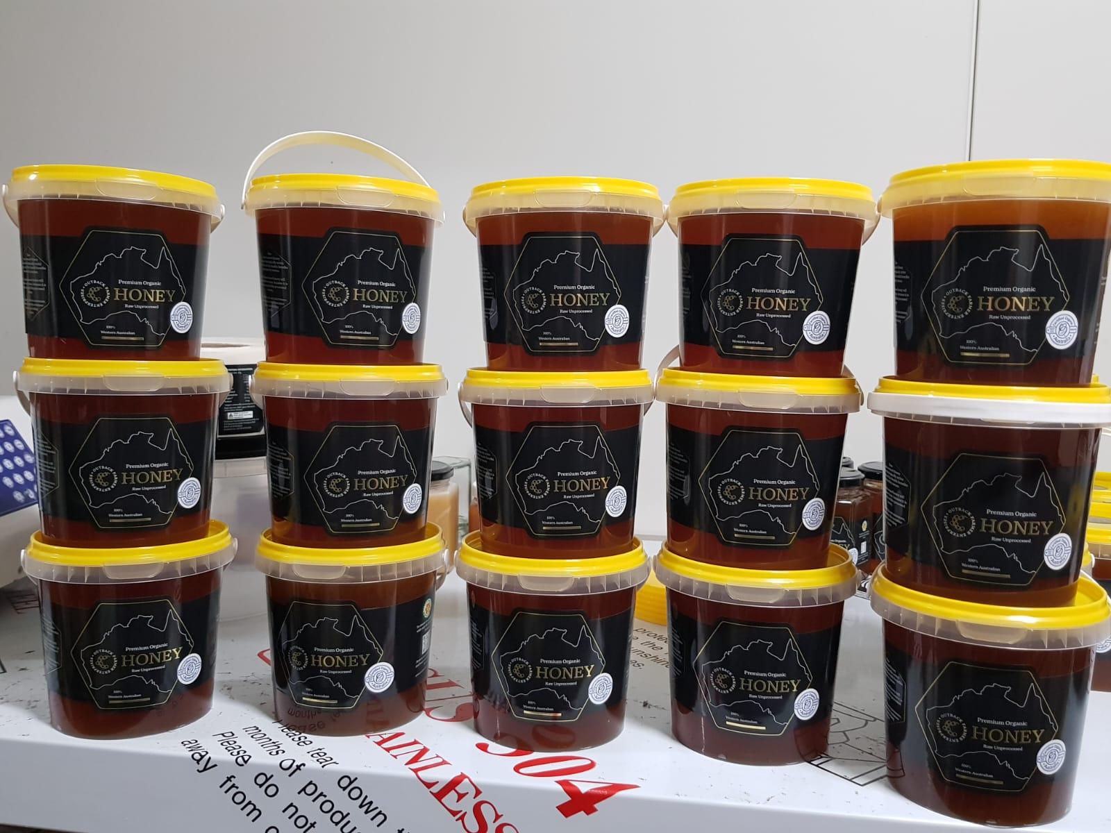 1kg Certified Organic Honey Plastic