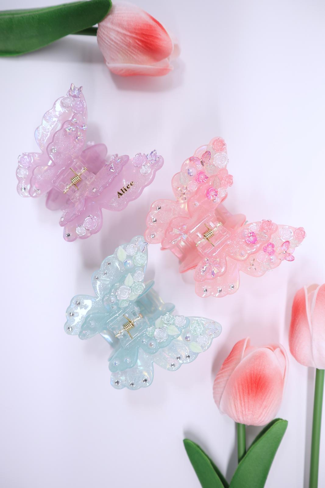 Personalised Name Butterfly Hair clip