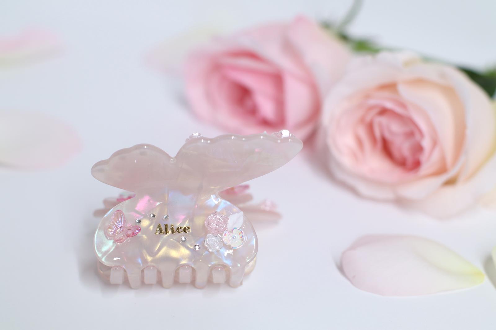 personalised Name Butterfly Hair Clip