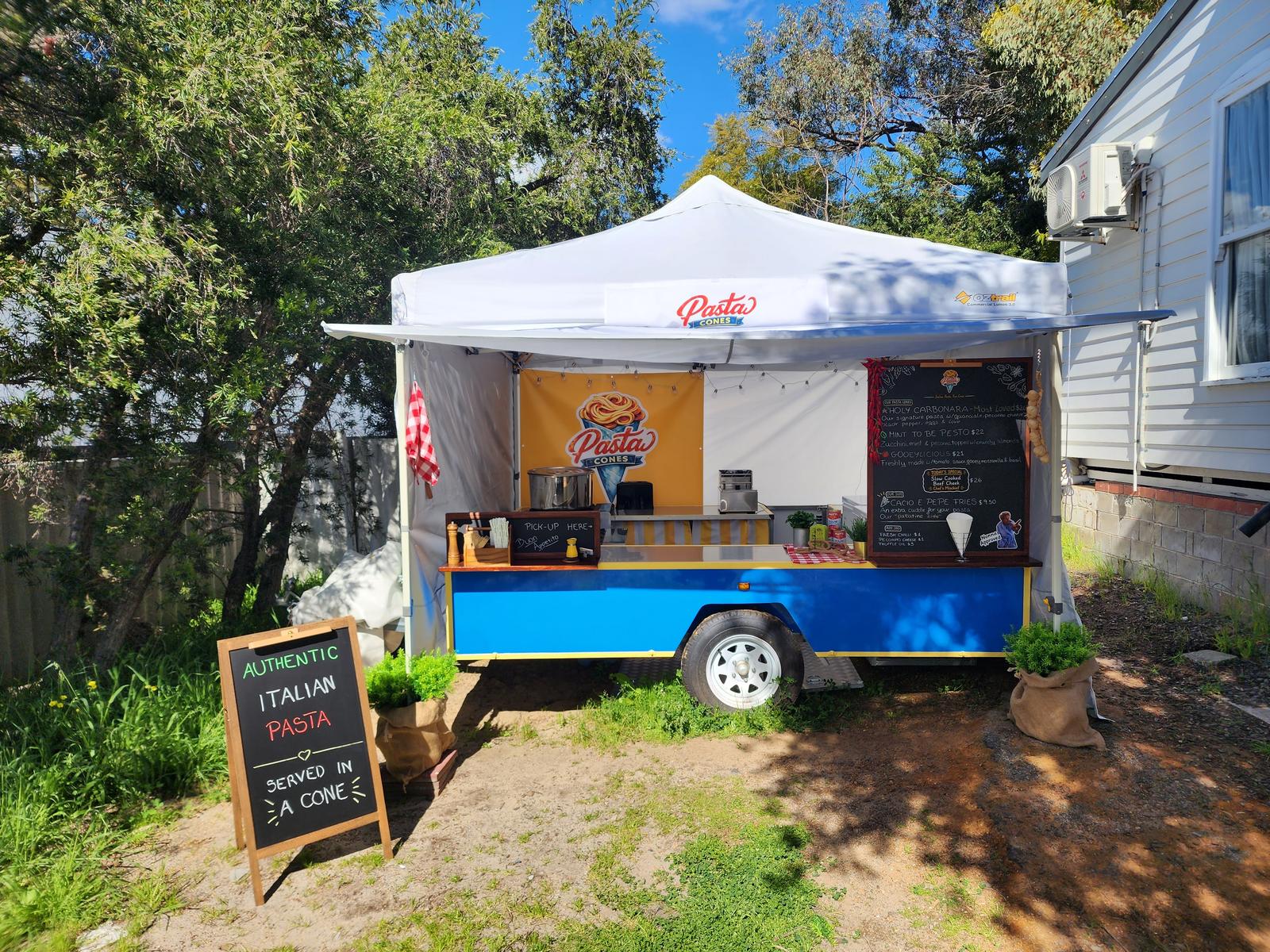 Pasta Cones stall trailer