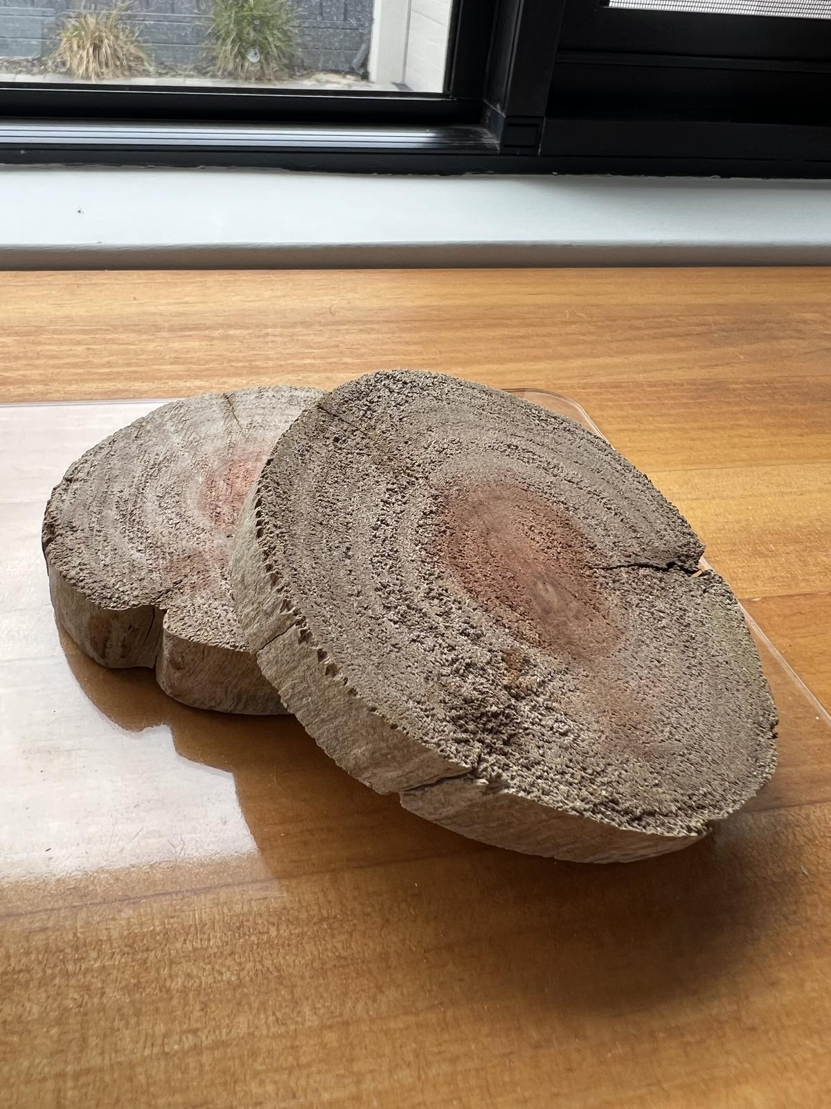 Reclaimed wood coasters