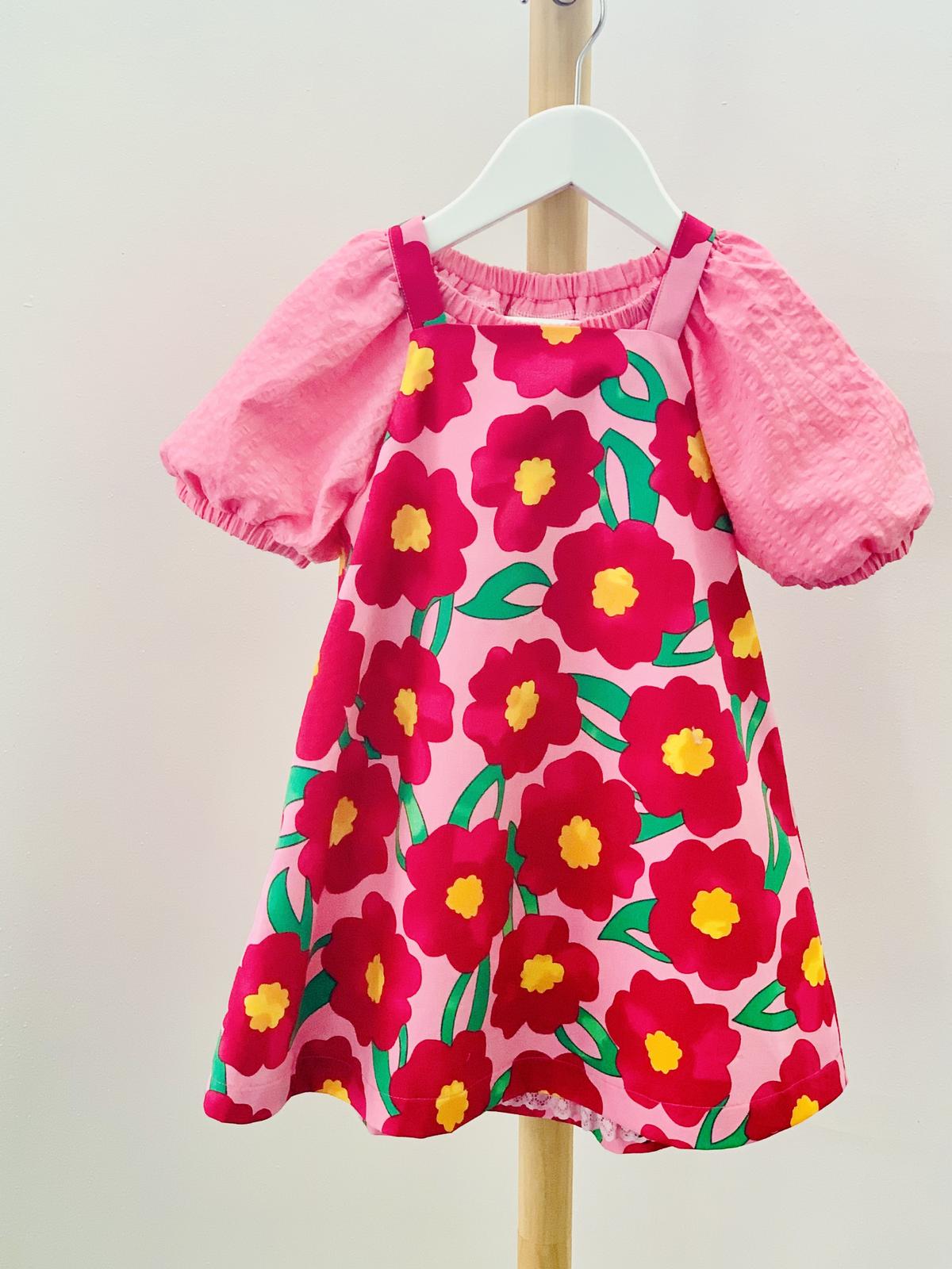 Pixel Cat Co - Floral dress