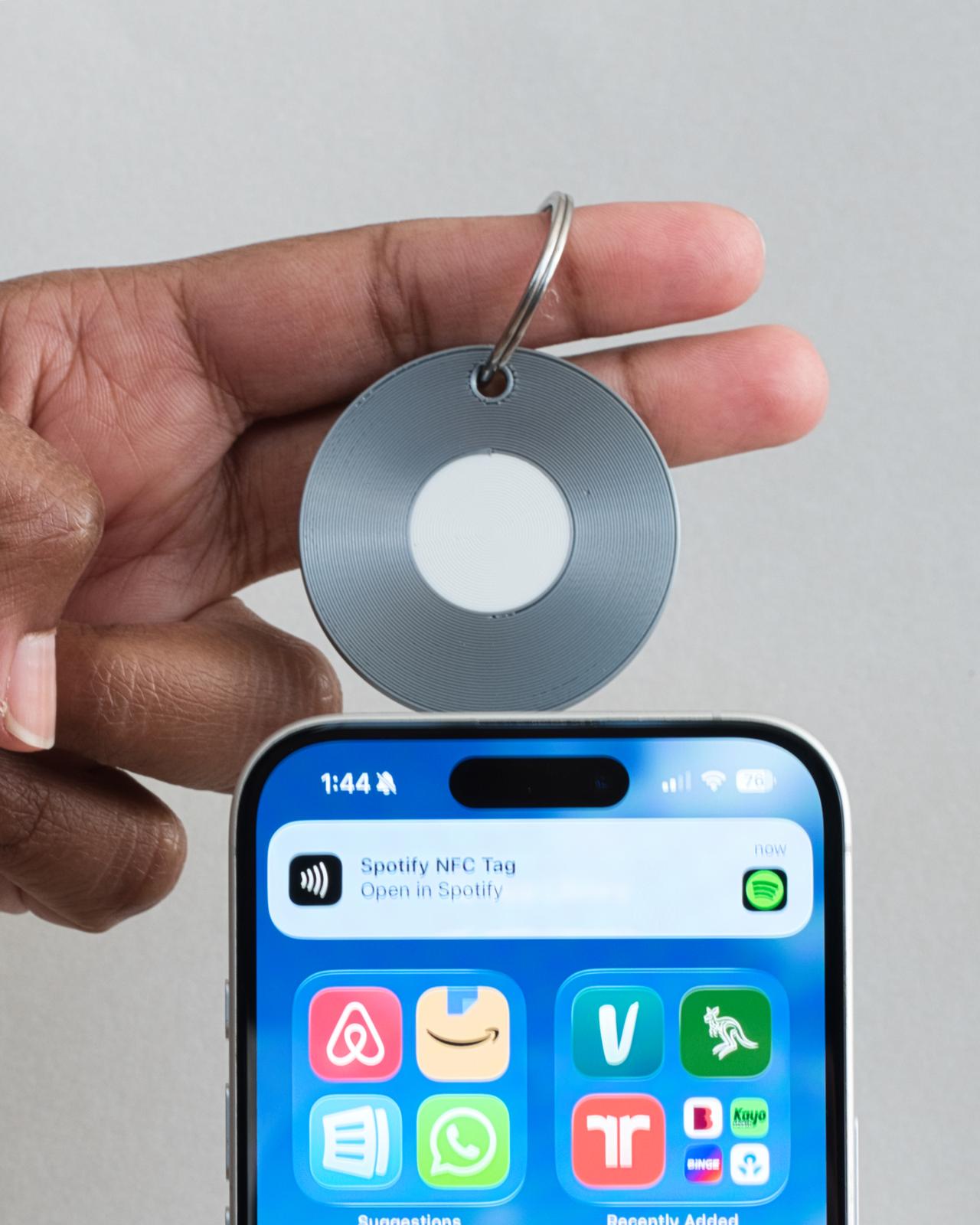 NFC CD Keychain - Tap to Play Song