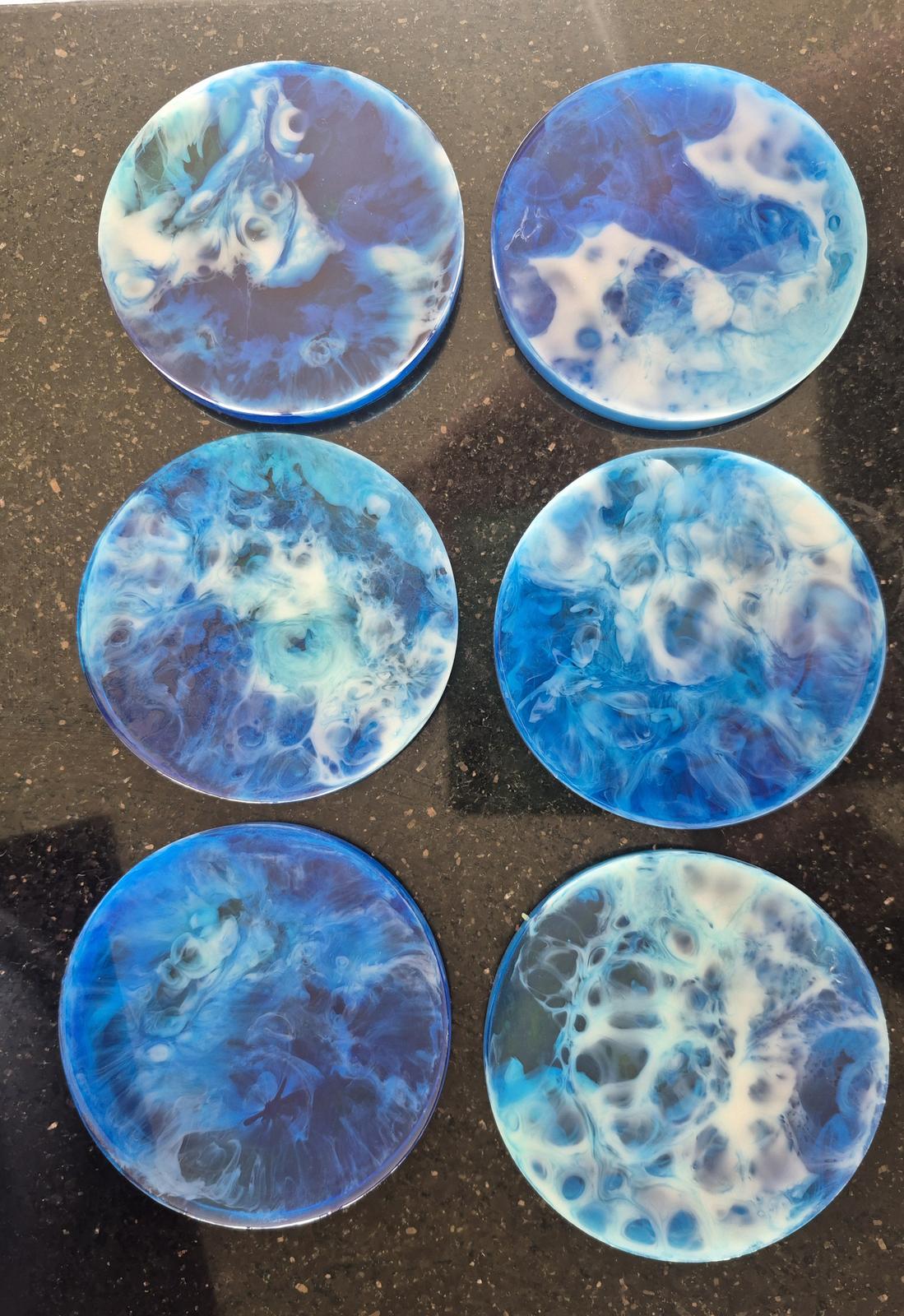 Resin coasters
