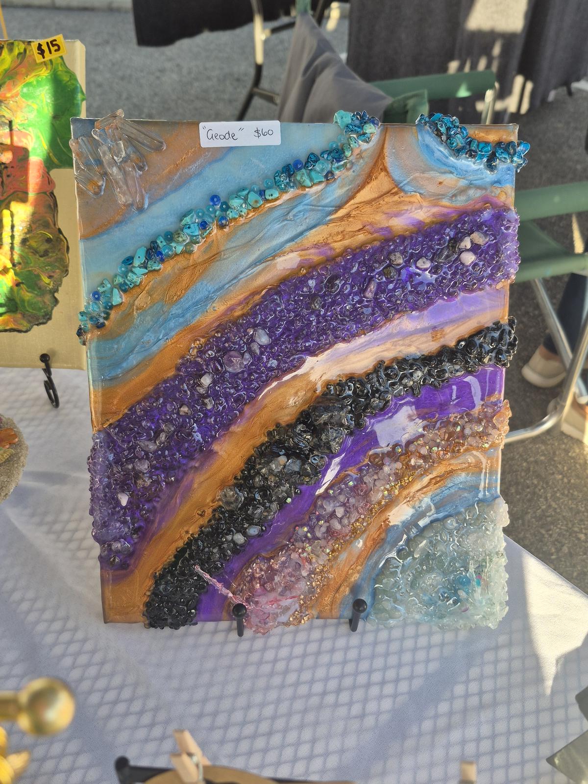 Geode resin art