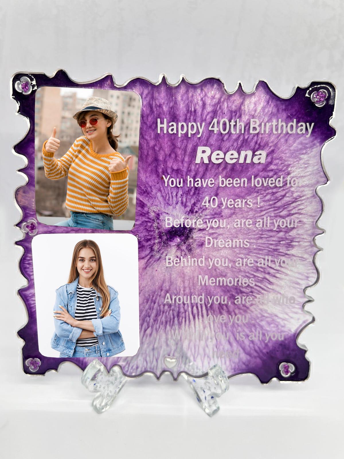 Personalised photo frame