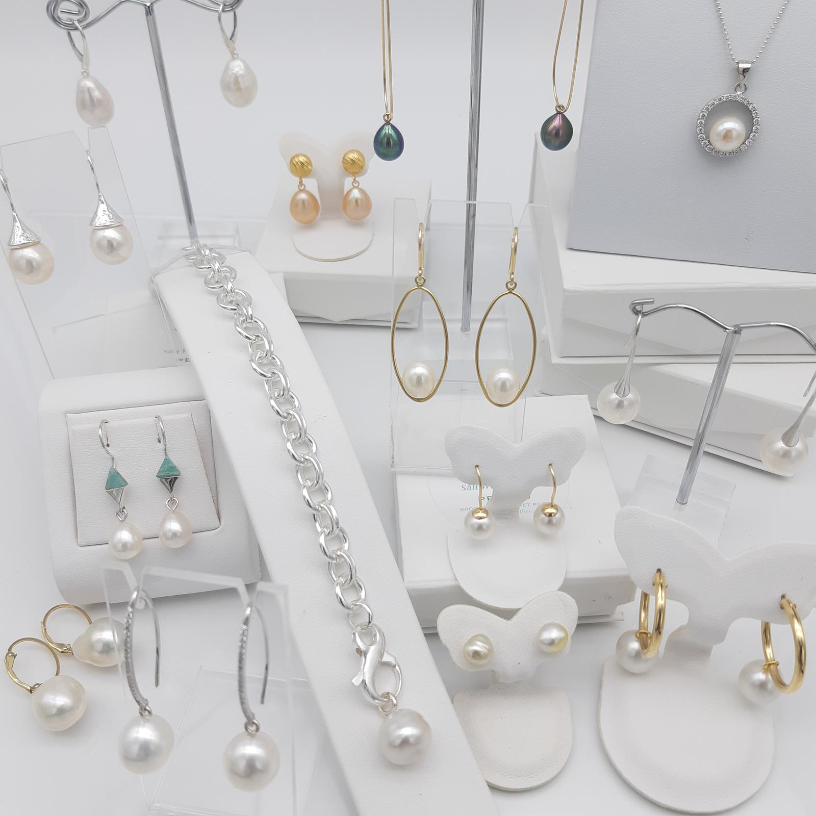 Selection of pearl jewellery