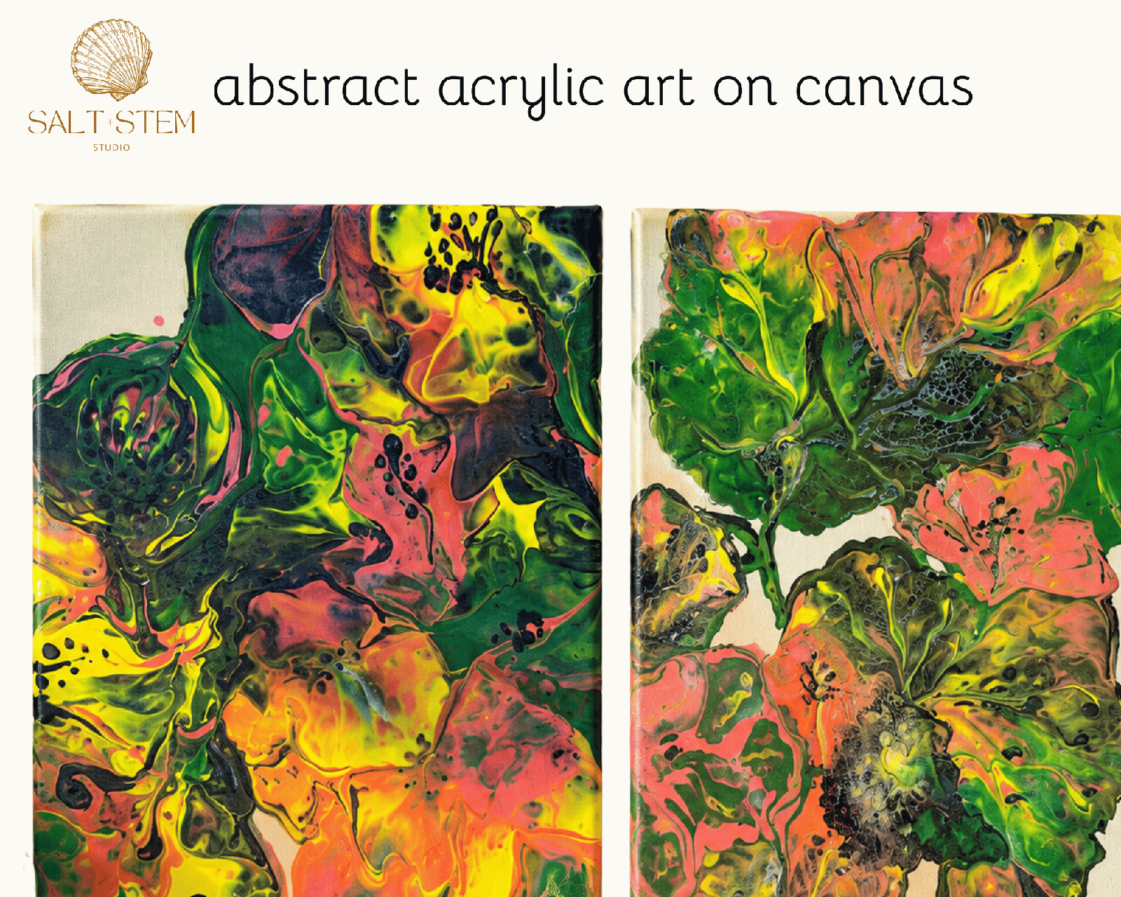abstract acrylic on canvas