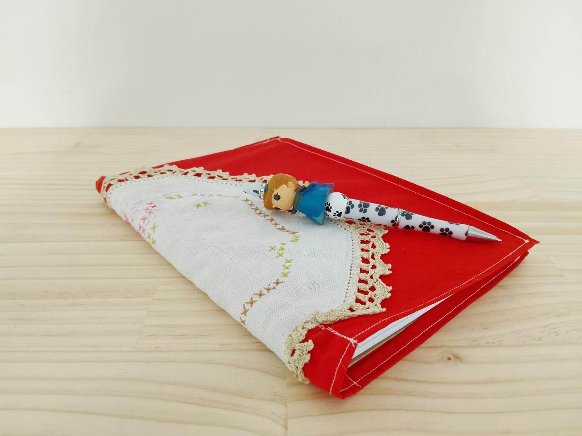 Journal Covers (recycled textile, vintage dolie)
